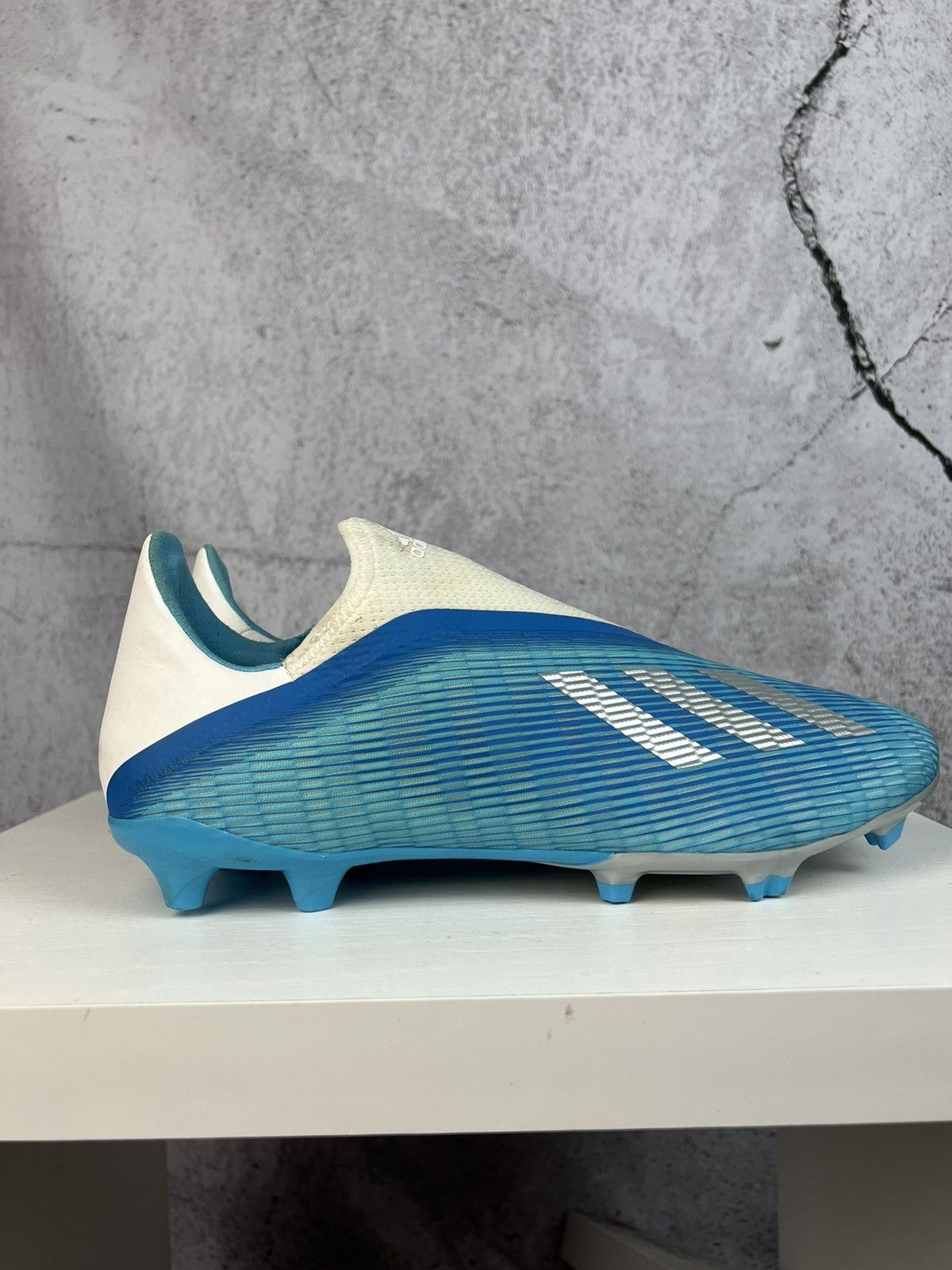Adidas Adidas X 19.2 FG White Blue Size US 10 / EU 43 - 6 Thumbnail