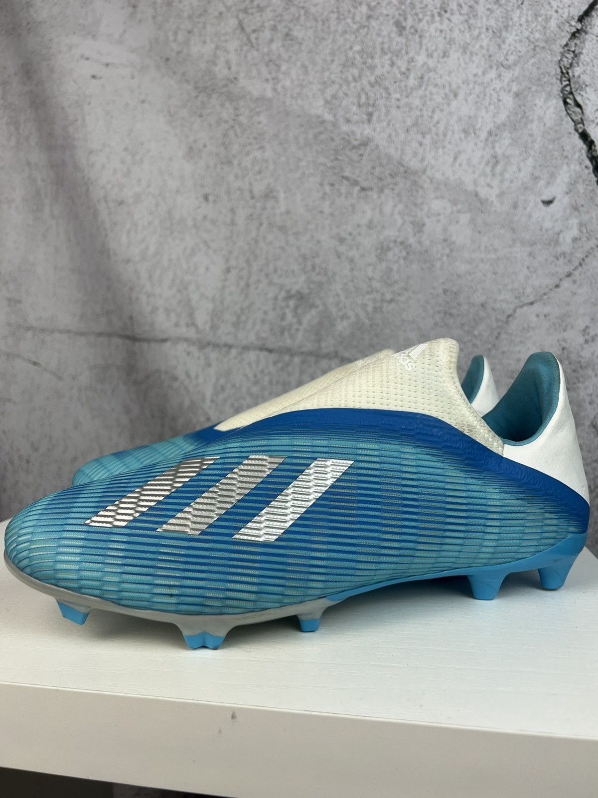 Adidas Adidas X 19.2 FG White Blue Size US 10 / EU 43 - 8 Thumbnail