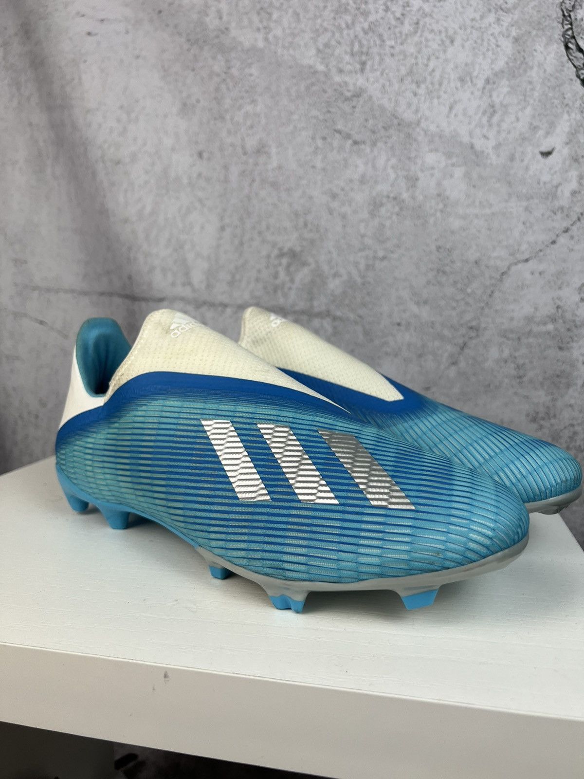 Adidas Adidas X 19.2 FG White Blue Size US 10 / EU 43 - 7 Thumbnail