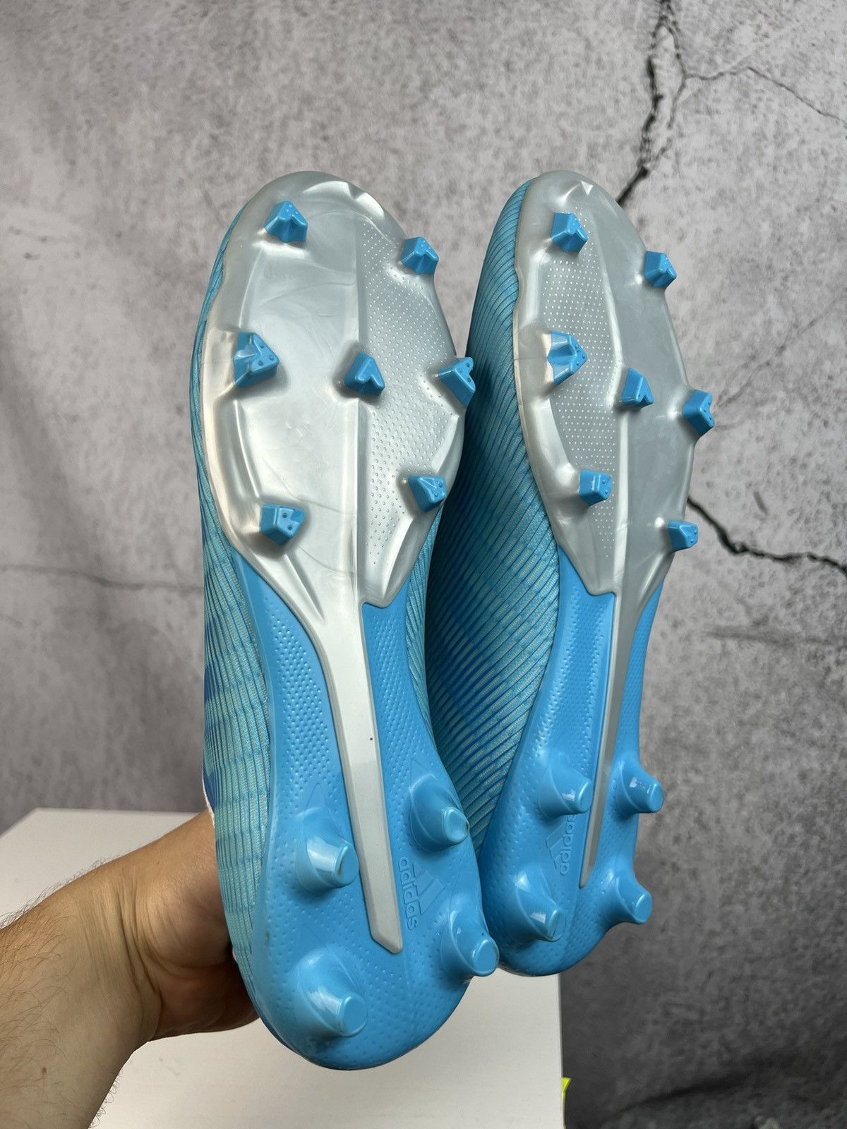 Adidas Adidas X 19.2 FG White Blue Size US 10 / EU 43 - 3 Thumbnail