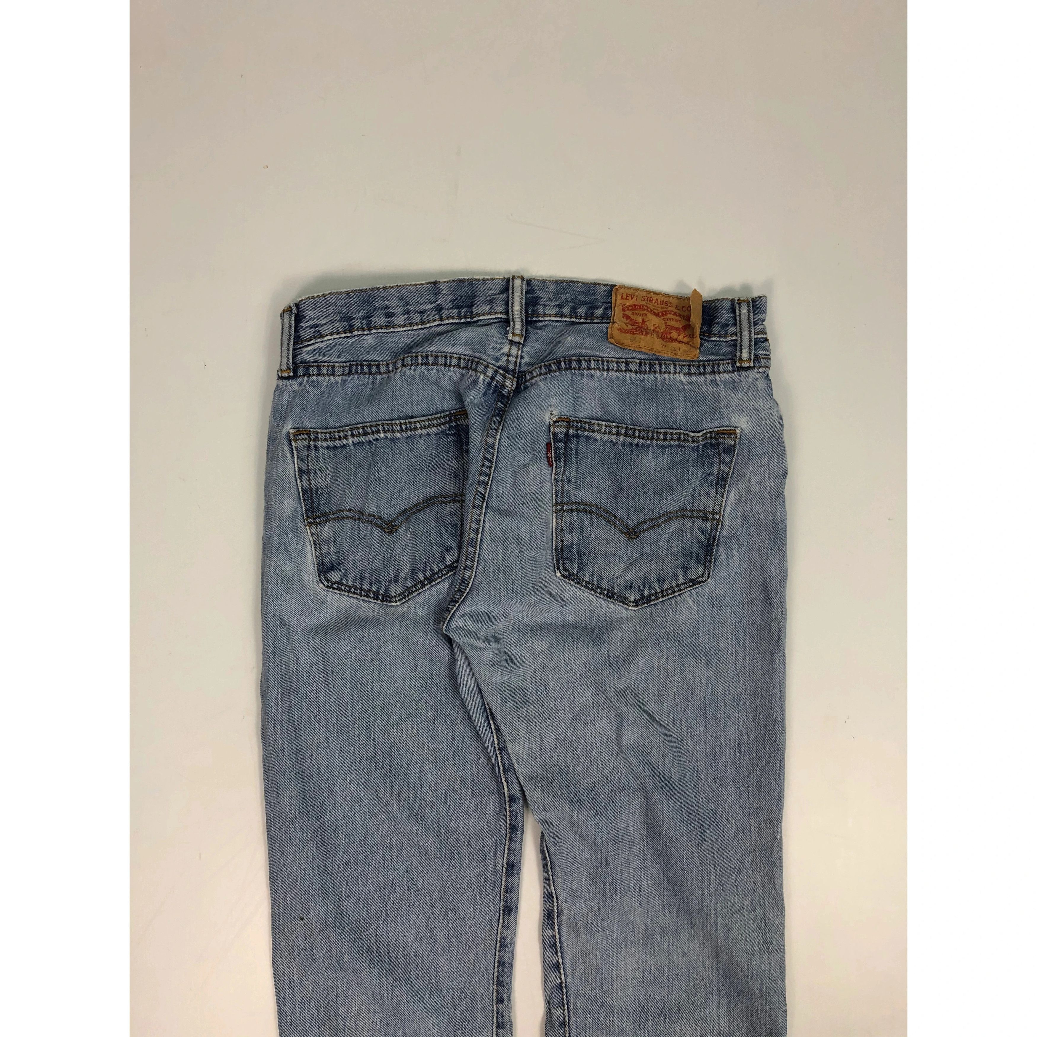 Levi's Vintage Levis 501 Distressed Faded Denim DP0072 Size US 32 / EU 48 - 4 Thumbnail