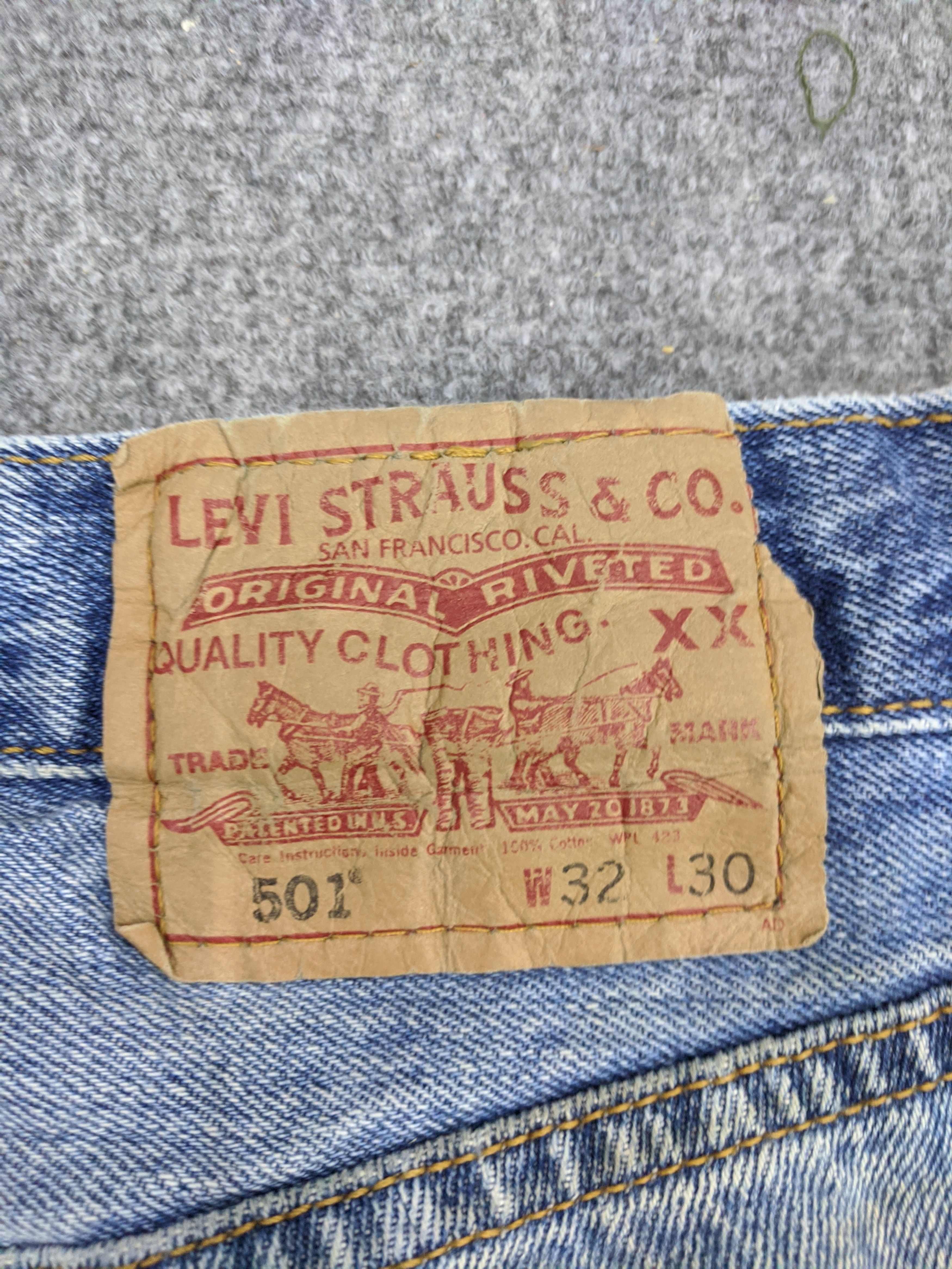 Levi's Vintage 90s Levis 501 Jeans DP0714 Size US 32 / EU 48 - 5 Thumbnail
