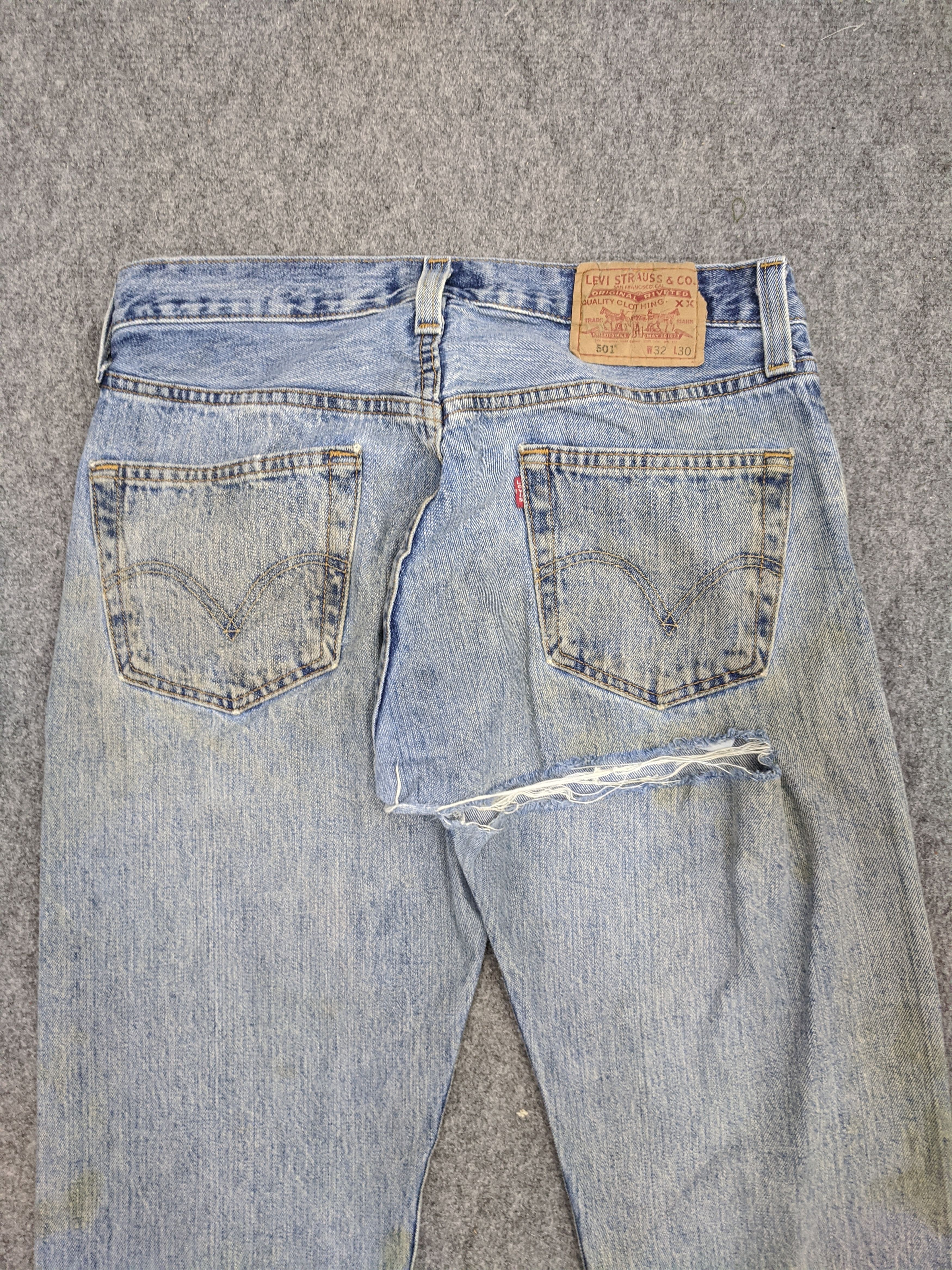 Levi's Vintage 90s Levis 501 Jeans DP0714 Size US 32 / EU 48 - 4 Thumbnail