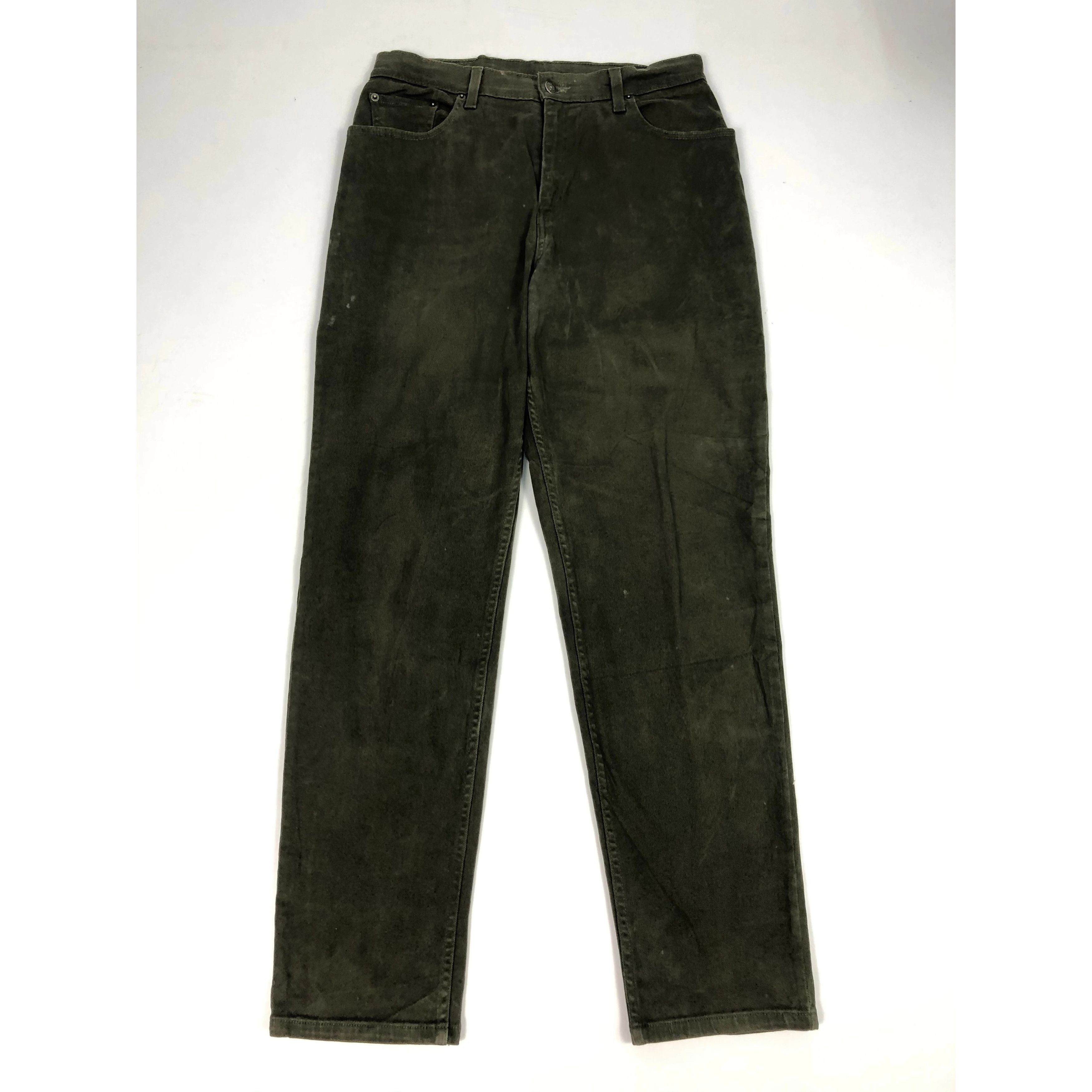 Levi's Vintage 90s Levis 550 Relaxed Fit Olive Green DP0086 Size US 32 / EU 48 - 1 Thumbnail