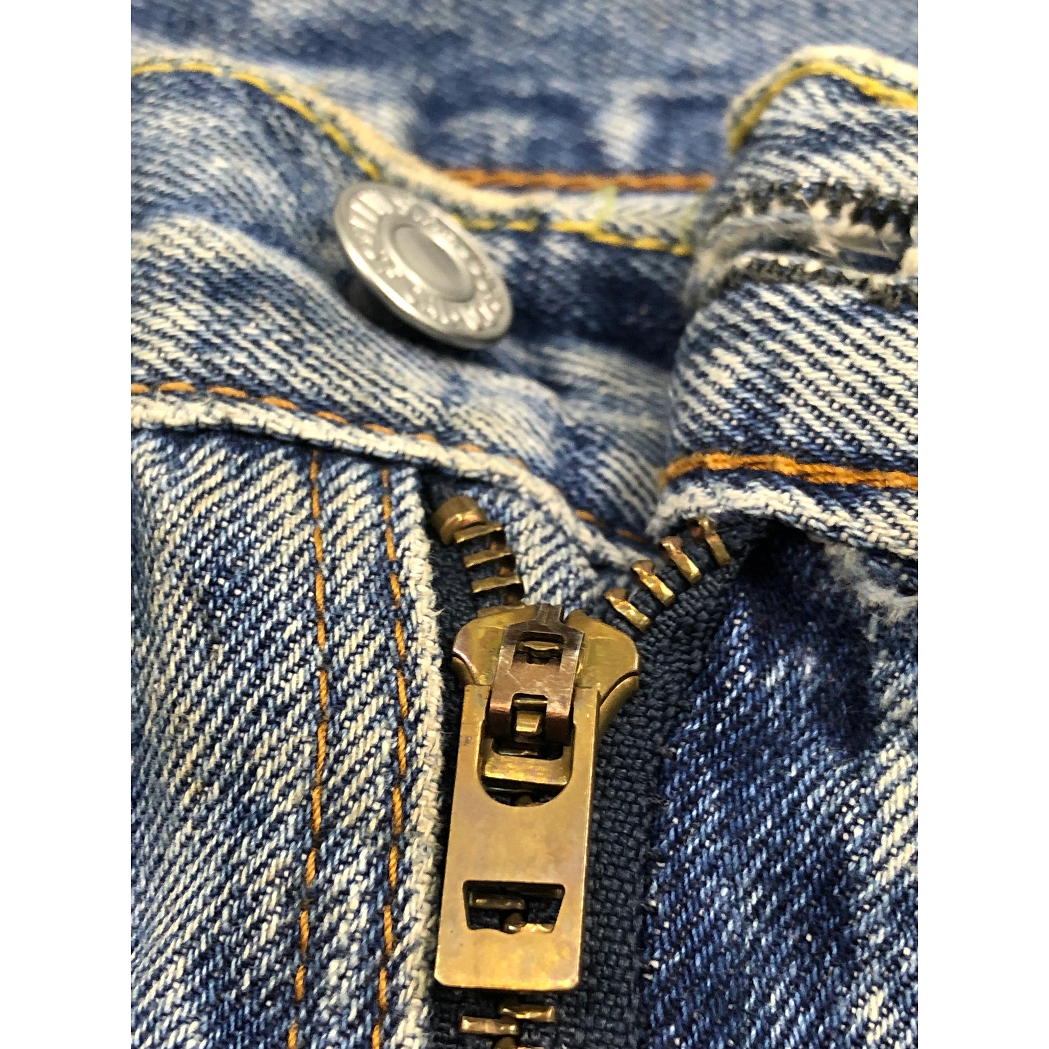 Levi's Vintage Levis 505 Regular Fit Blue Denim DP0243 Size US 32 / EU 48 - 7 Thumbnail