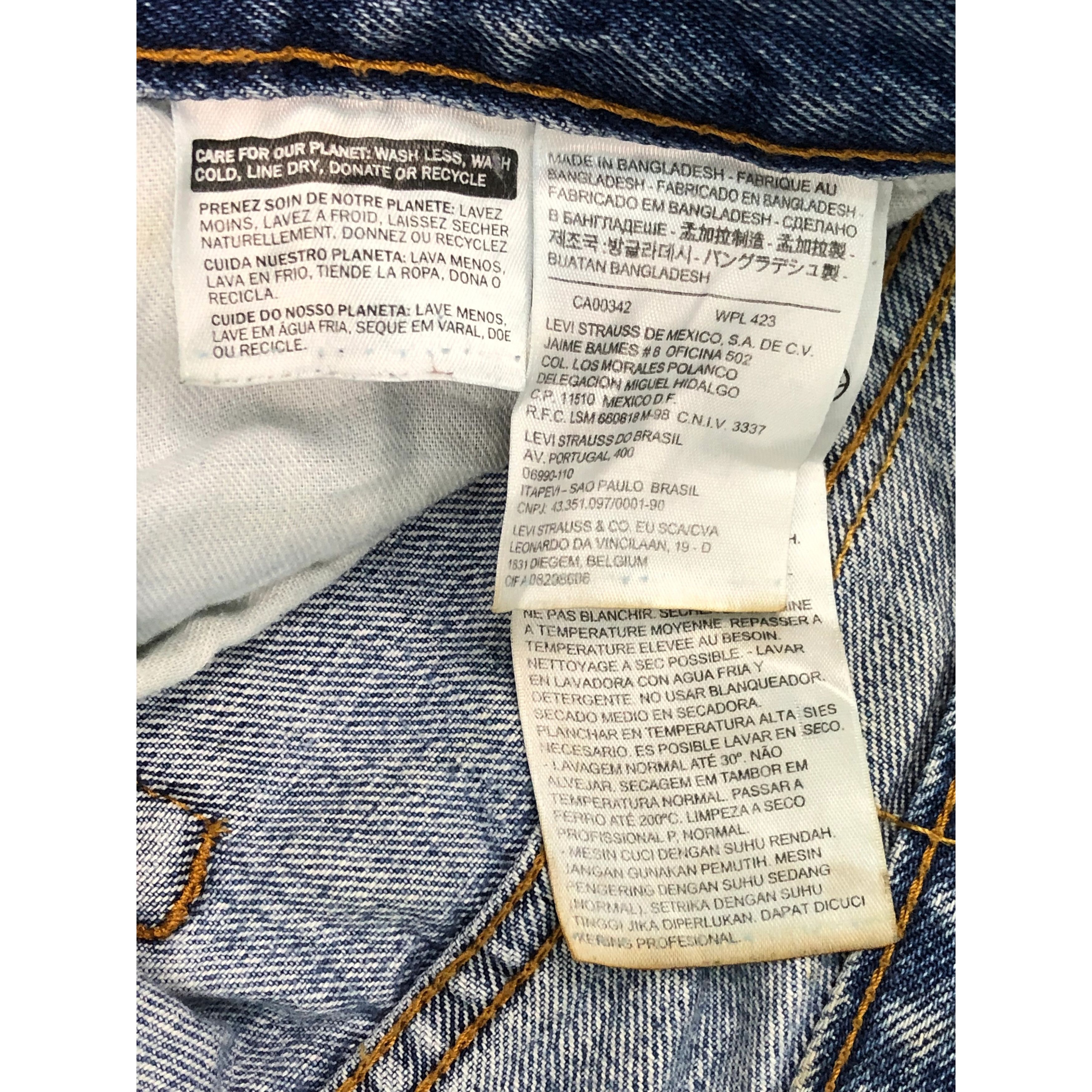 Levi's Vintage Levis 505 Regular Fit Blue Denim DP0243 Size US 32 / EU 48 - 6 Thumbnail