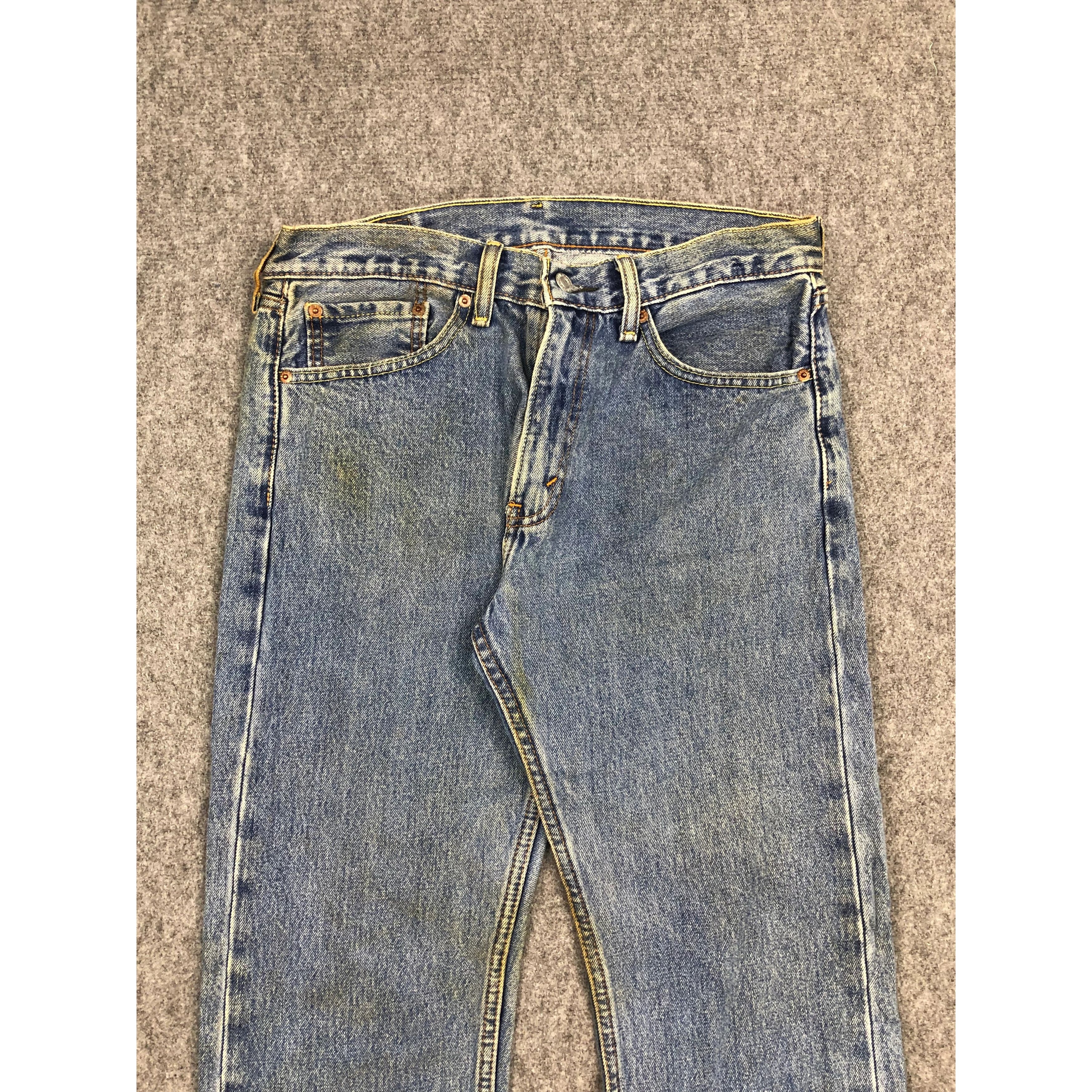 Levi's Vintage Levis 505 Regular Fit Blue Denim DP0243 Size US 32 / EU 48 - 3 Thumbnail