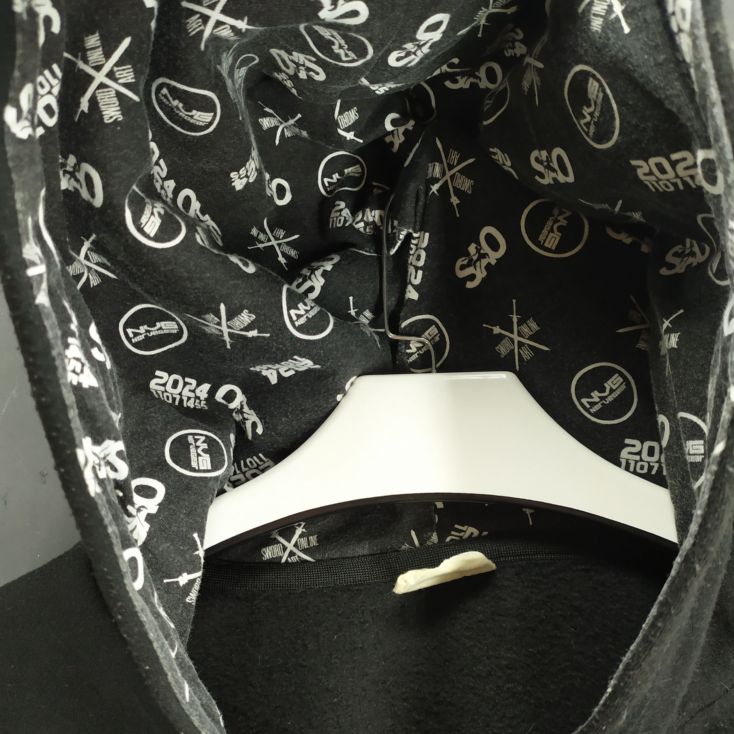 Anime Sword Art Online Big Logo Zipper Hoodies #1235-51 Size US L / EU 52-54 / 3 - 6 Thumbnail