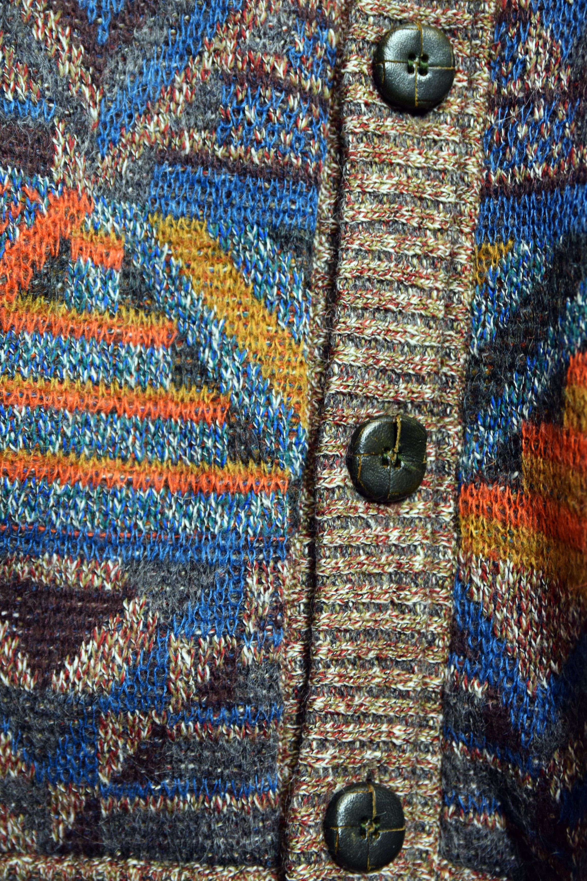 Bogner × Vintage 80s Heavy Wool Mohair Bogner Knitwear Cardigan M Sweater Size US M / EU 48-50 / 2 - 6 Thumbnail