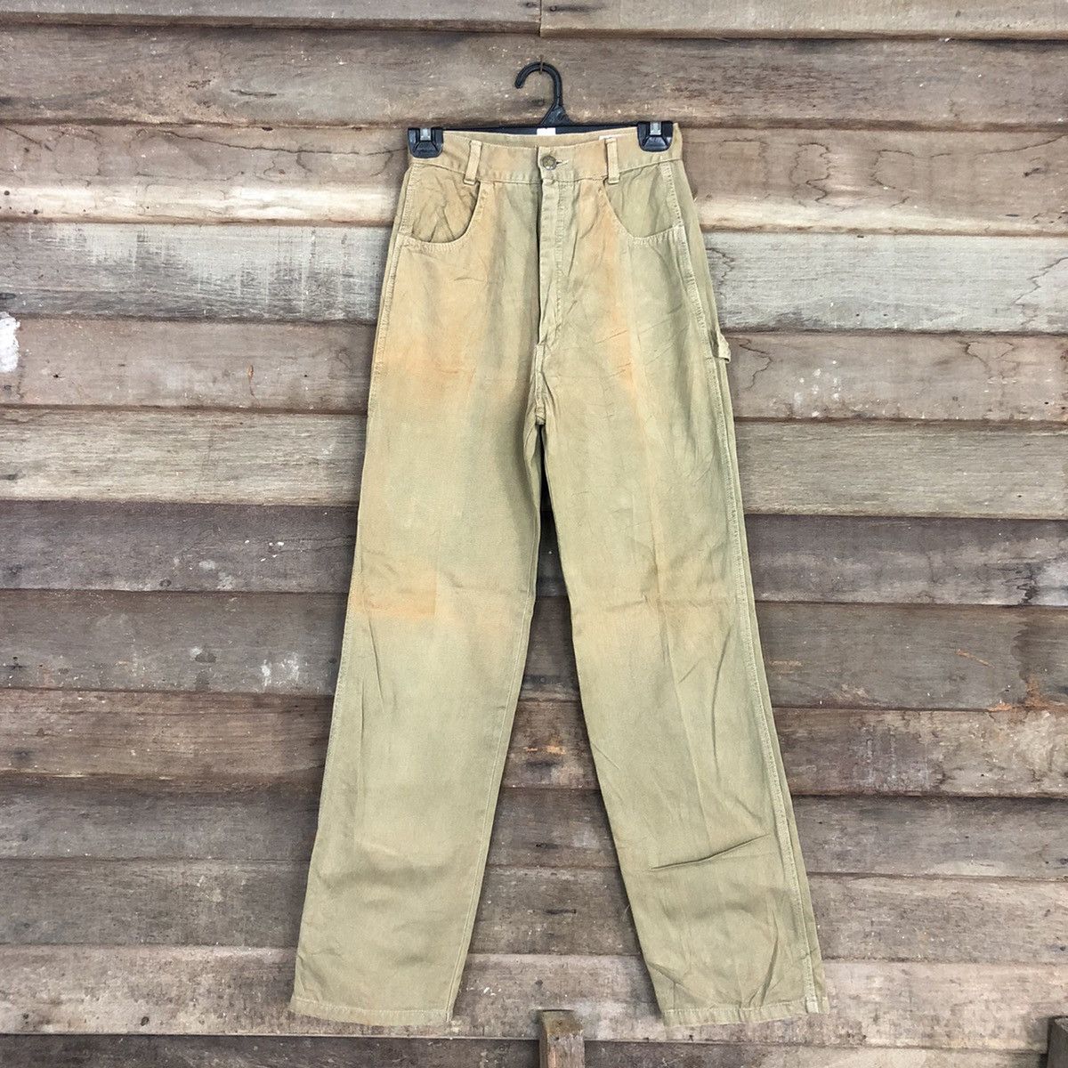 image of Vintage Size 22 Half Brown Multipocket Cargo Pants C946, Women's