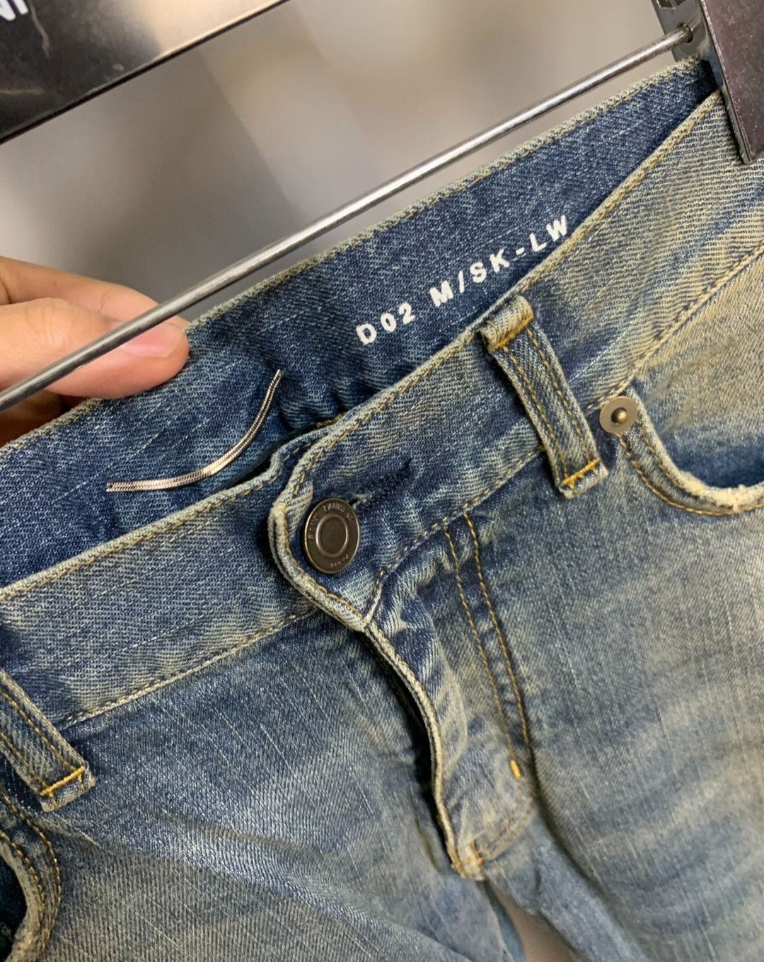 Saint Laurent Paris Saint Laurent 2013 FW 4324 Blue Washed Jeans Size US 29 - 2 Thumbnail
