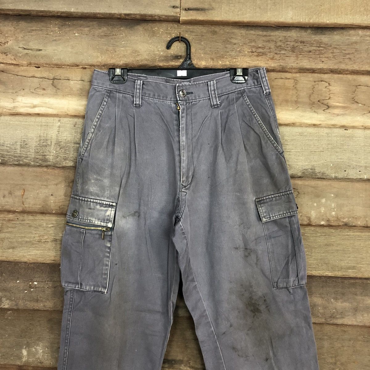 Faded Glory × Japanese Brand Japan Grey Multipocket Cargo Pants #c958 Size US 28 / EU 44 - 2 Thumbnail