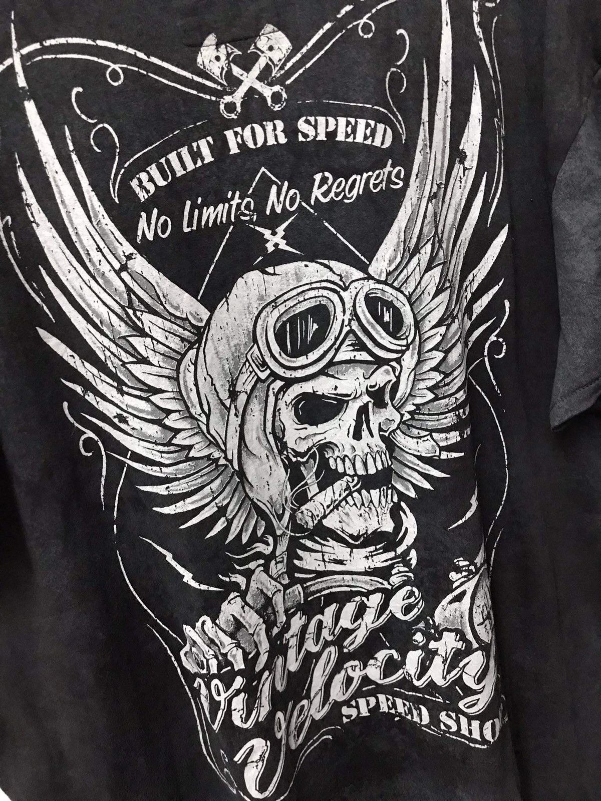 Affliction × Ed Hardy Lethal Threat Affliction Skull Graphics Tee Speed Shop Size US XXL / EU 58 / 5 - 5 Thumbnail
