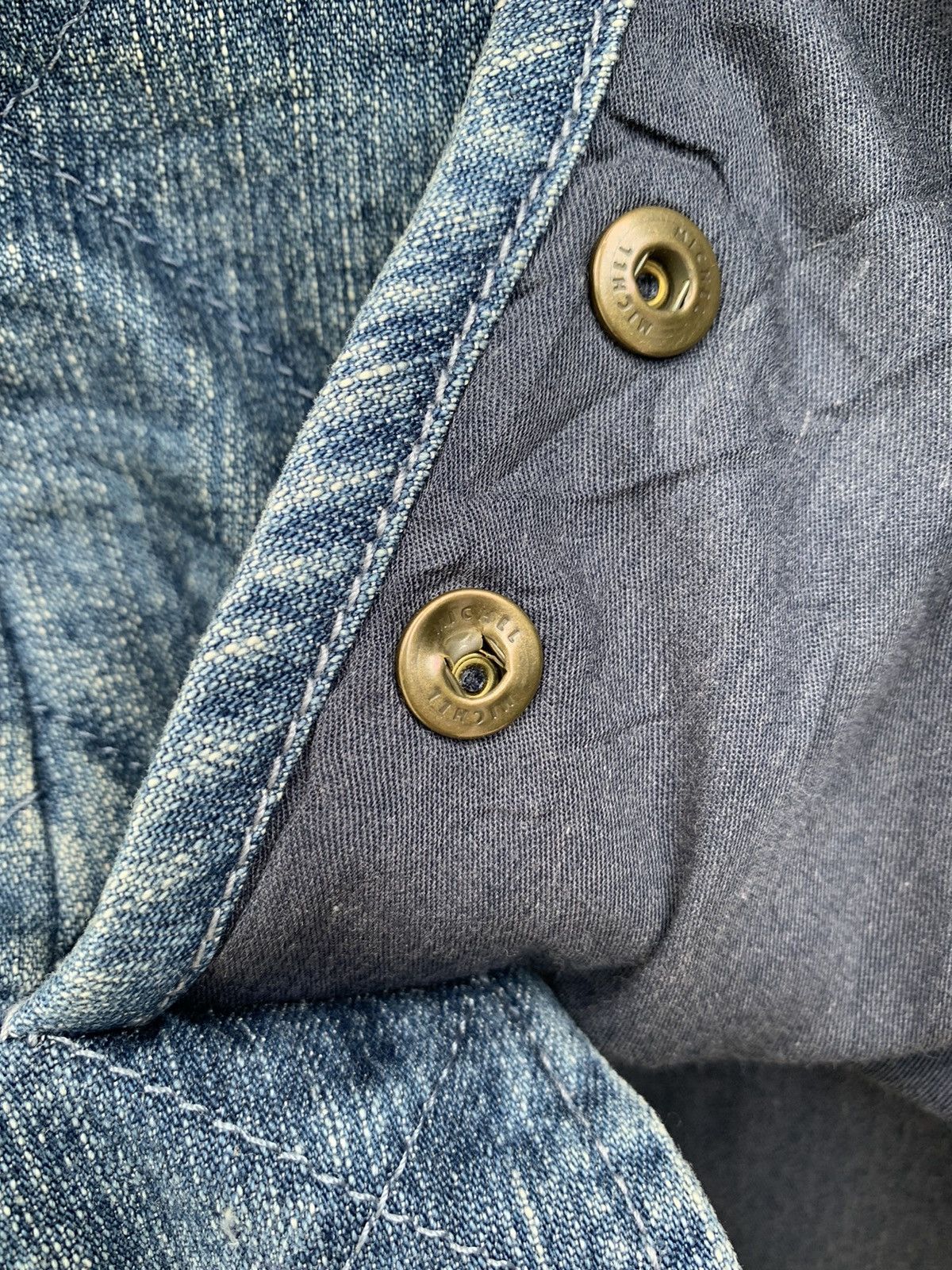 Indigo × Sonia Rykiel Sonia Rykiel Distressed Denim Quilted Jacket Size US M / EU 48-50 / 2 - 6 Thumbnail