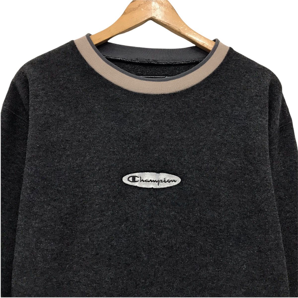 Champion × Vintage Vintage Champion Sweatshirt Ringer Spellout Champion Size US L / EU 52-54 / 3 - 2 Thumbnail