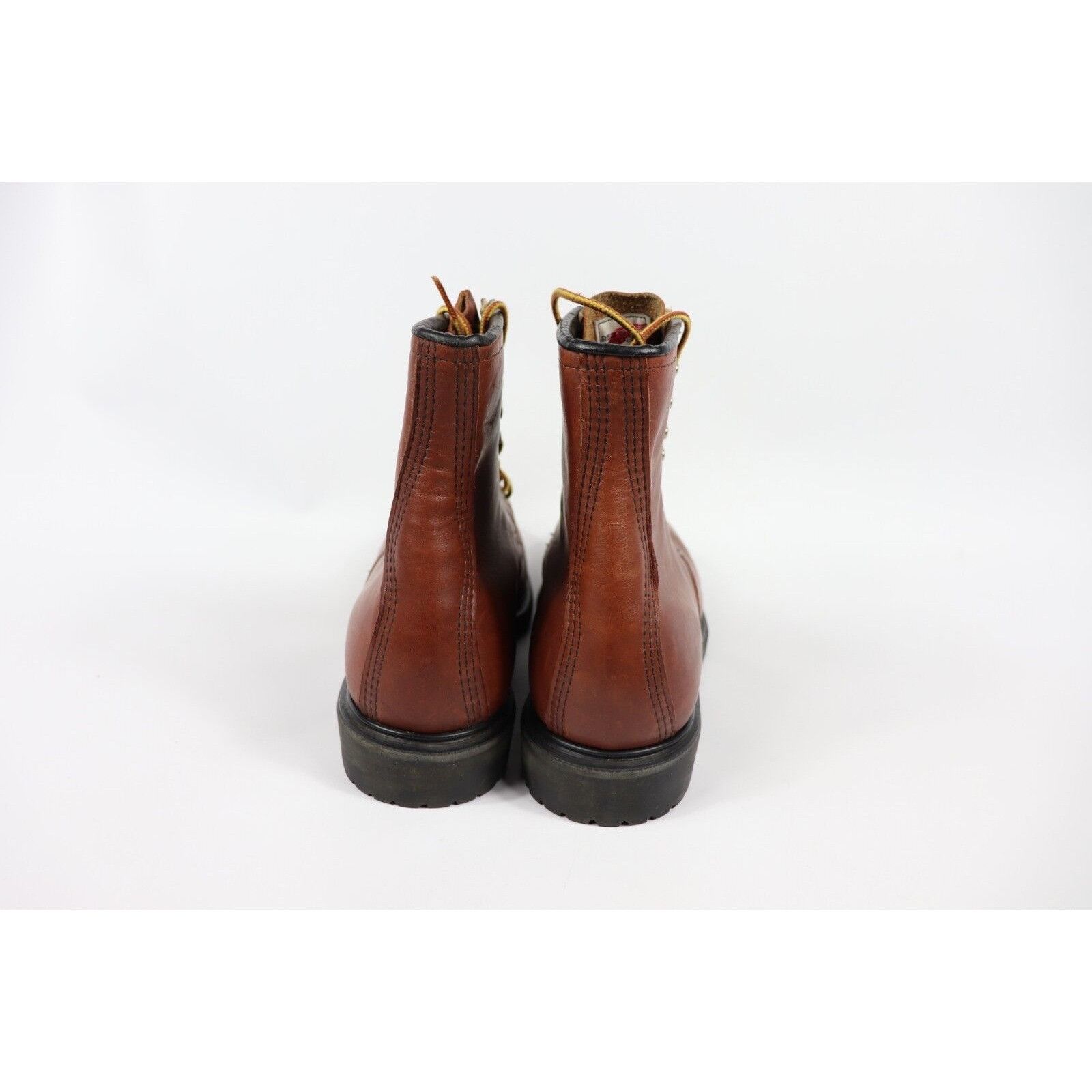 NOS Vintage 90s Red Wing Shoes Leather Steel Toe Boots