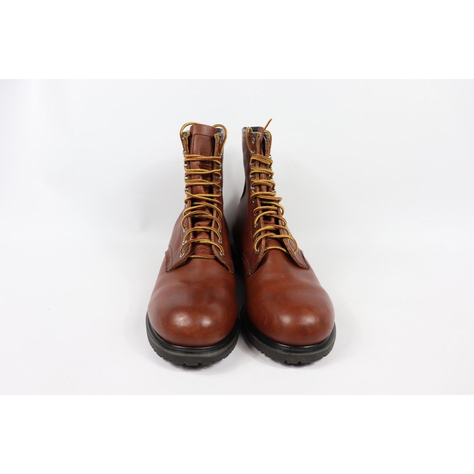 NOS Vintage 90s Red Wing Shoes Leather Steel Toe Boots