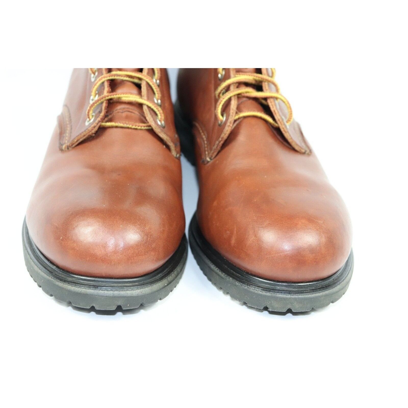 NOS Vintage 90s Red Wing Shoes Leather Steel Toe Boots