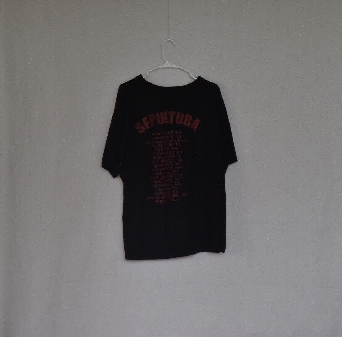 Band Tees Vintage Travis Scott Sepultra 2000 Tee Size US XL / EU 56 / 4 - 2 Thumbnail
