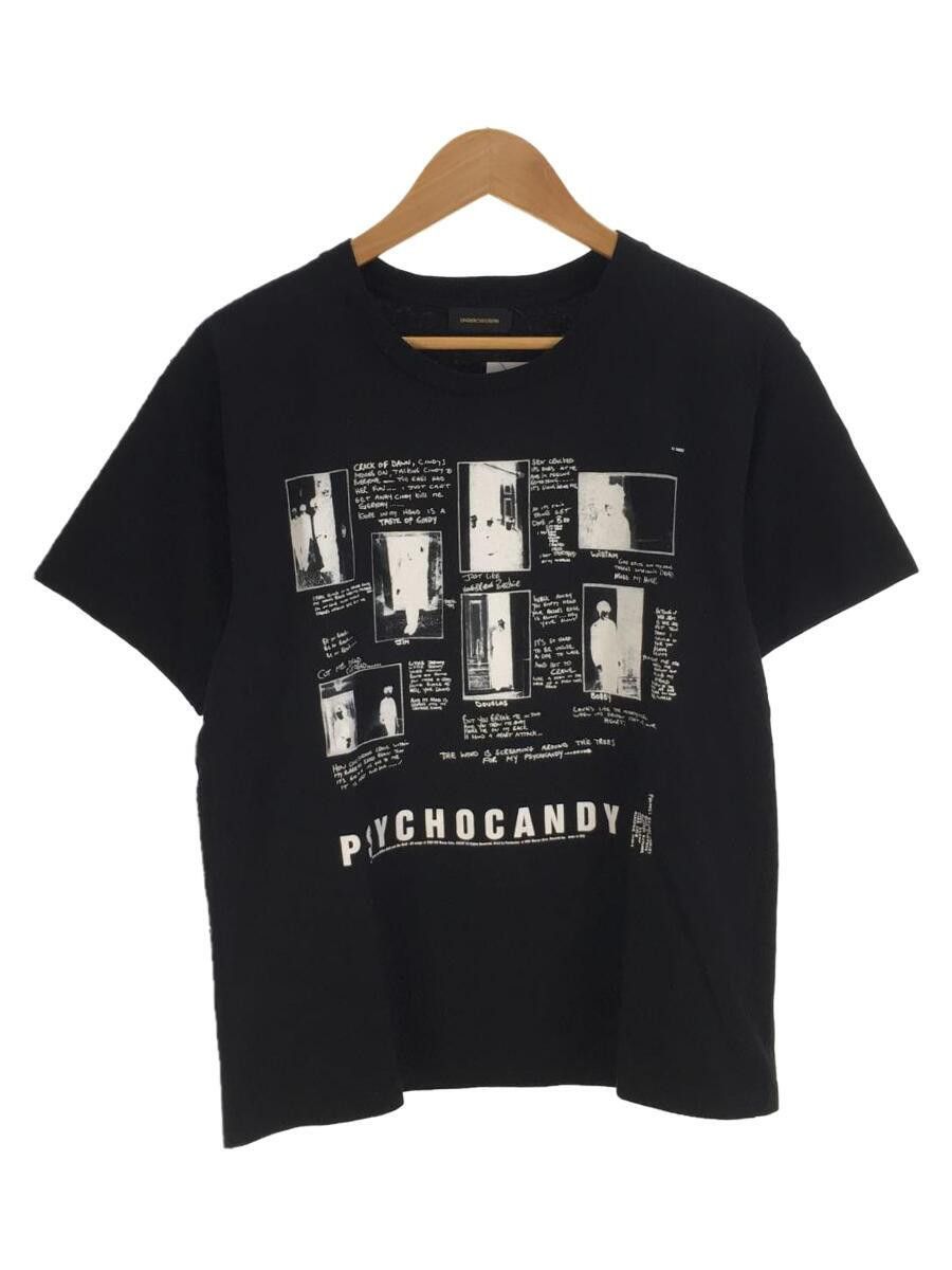 image of Undercover Boxy Psycho Candy Printed Tee in Black, Men's (Size Small)