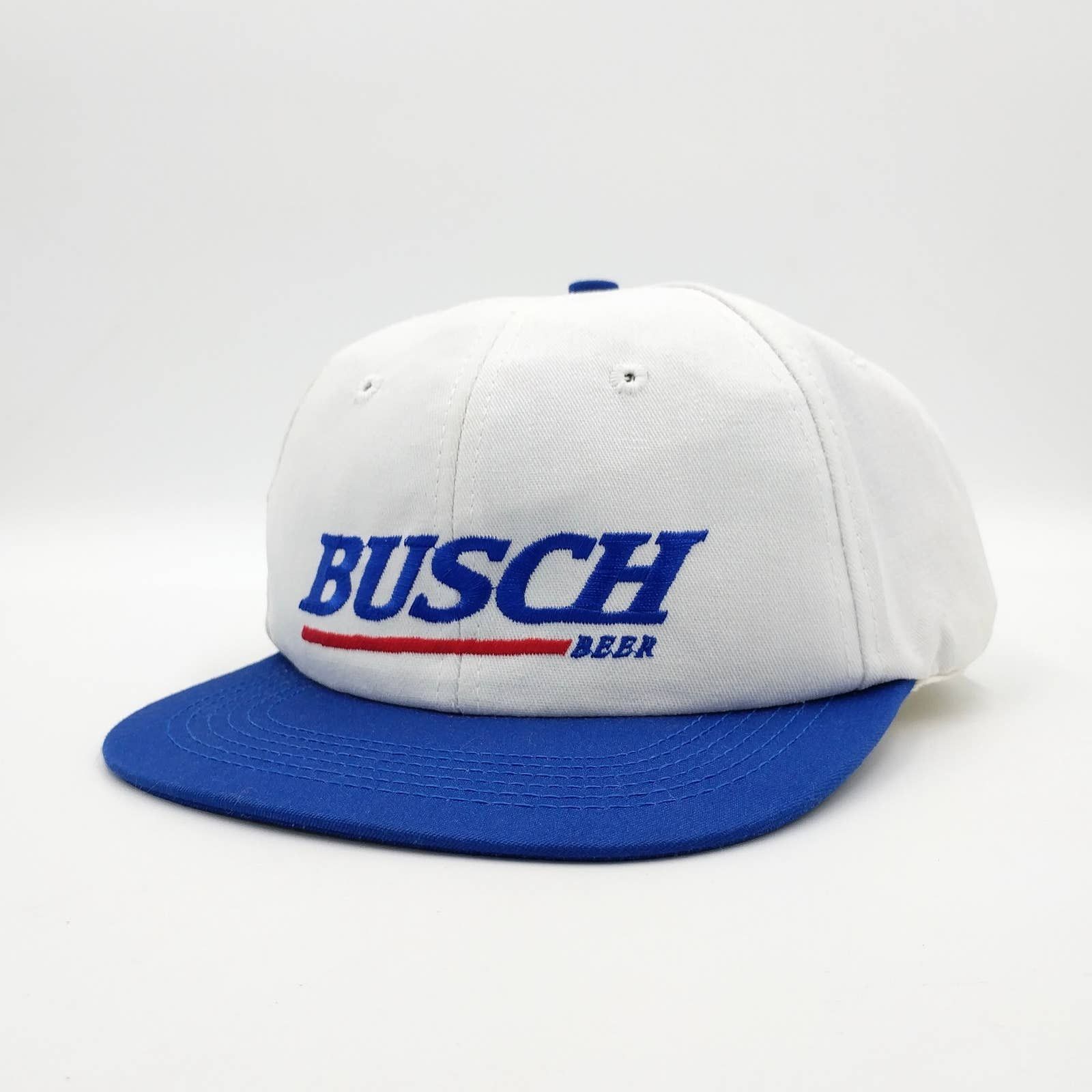 Vintage Vintage Busch Beer Snapback Trucker Hat 90s Licensed USA Size ONE SIZE - 3 Thumbnail