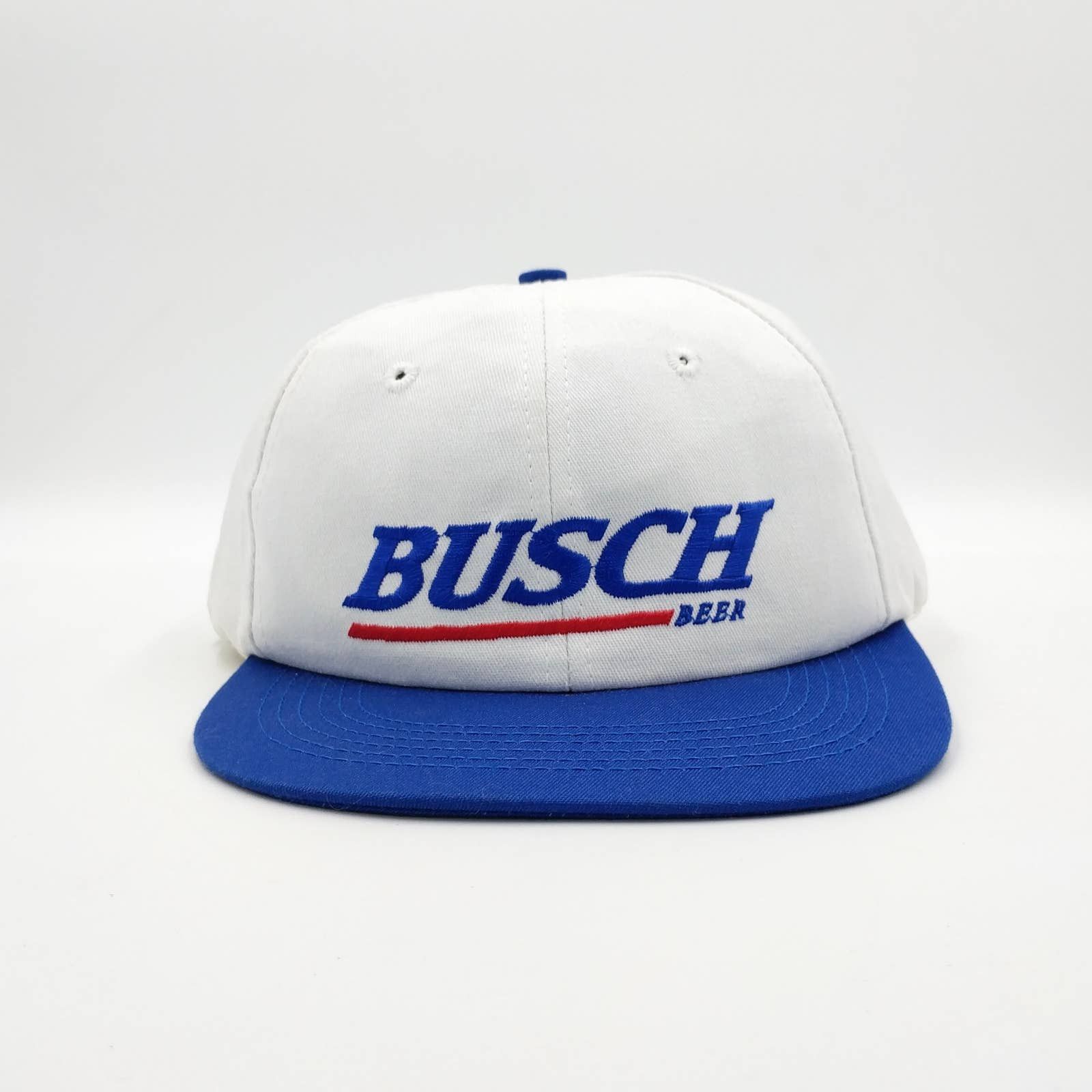 Vintage Vintage Busch Beer Snapback Trucker Hat 90s Licensed USA Size ONE SIZE - 2 Thumbnail