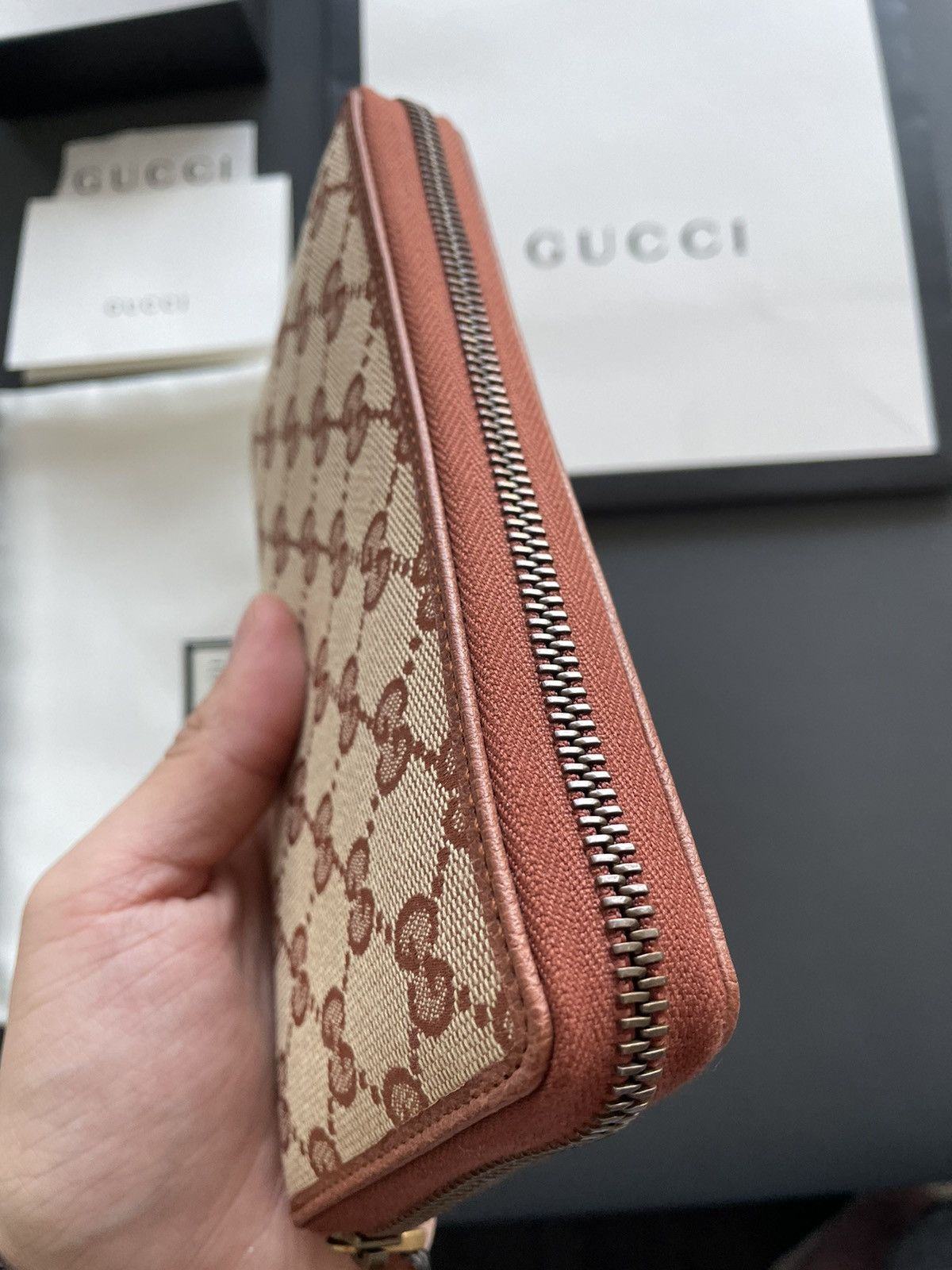Gucci × New York Yankees Rare Brand NEW Sold Out Limited Super Runway GG Logo Wallet Size ONE SIZE - 10 Thumbnail