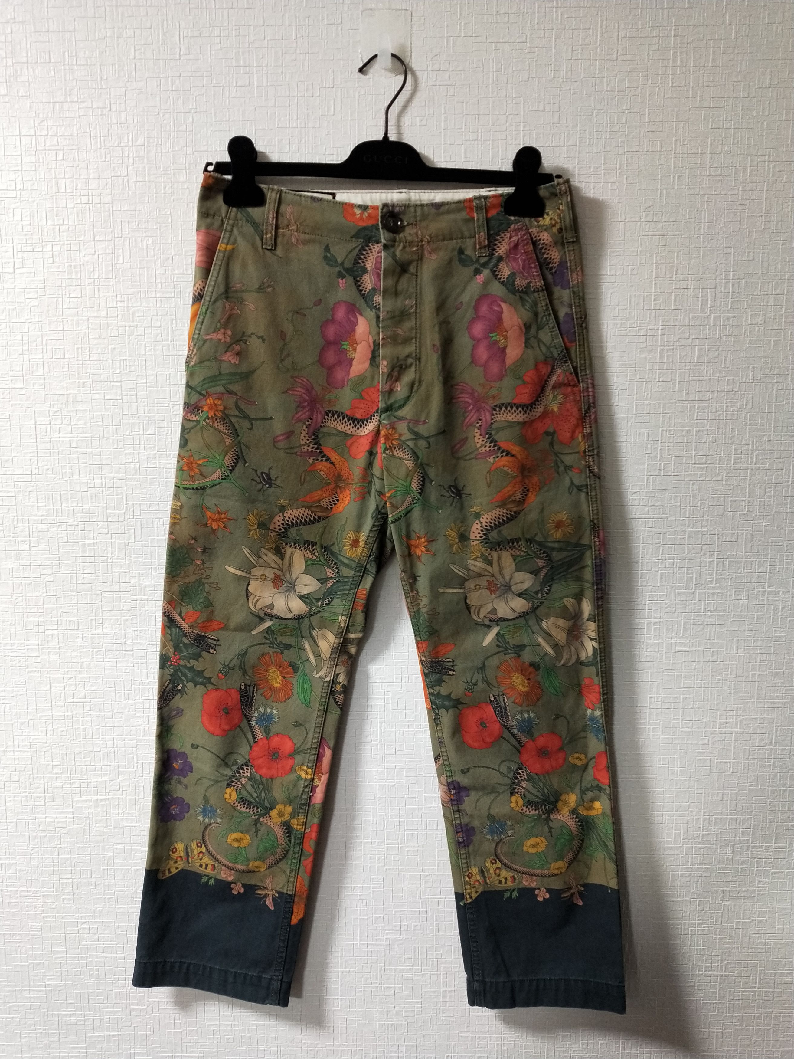 Gucci Flora Snake Pants Grailed