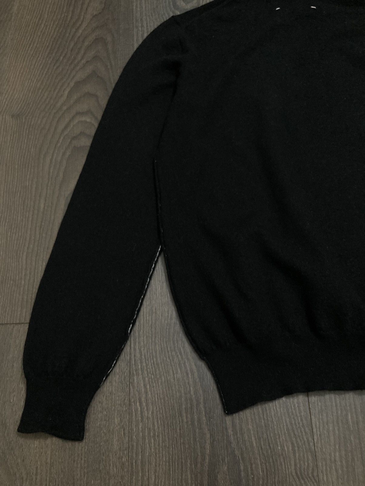 Maison Margiela MAISON MARGIELA Turtleneck Black Wool Sweater Size US S / EU 44-46 / 1 - 5 Thumbnail