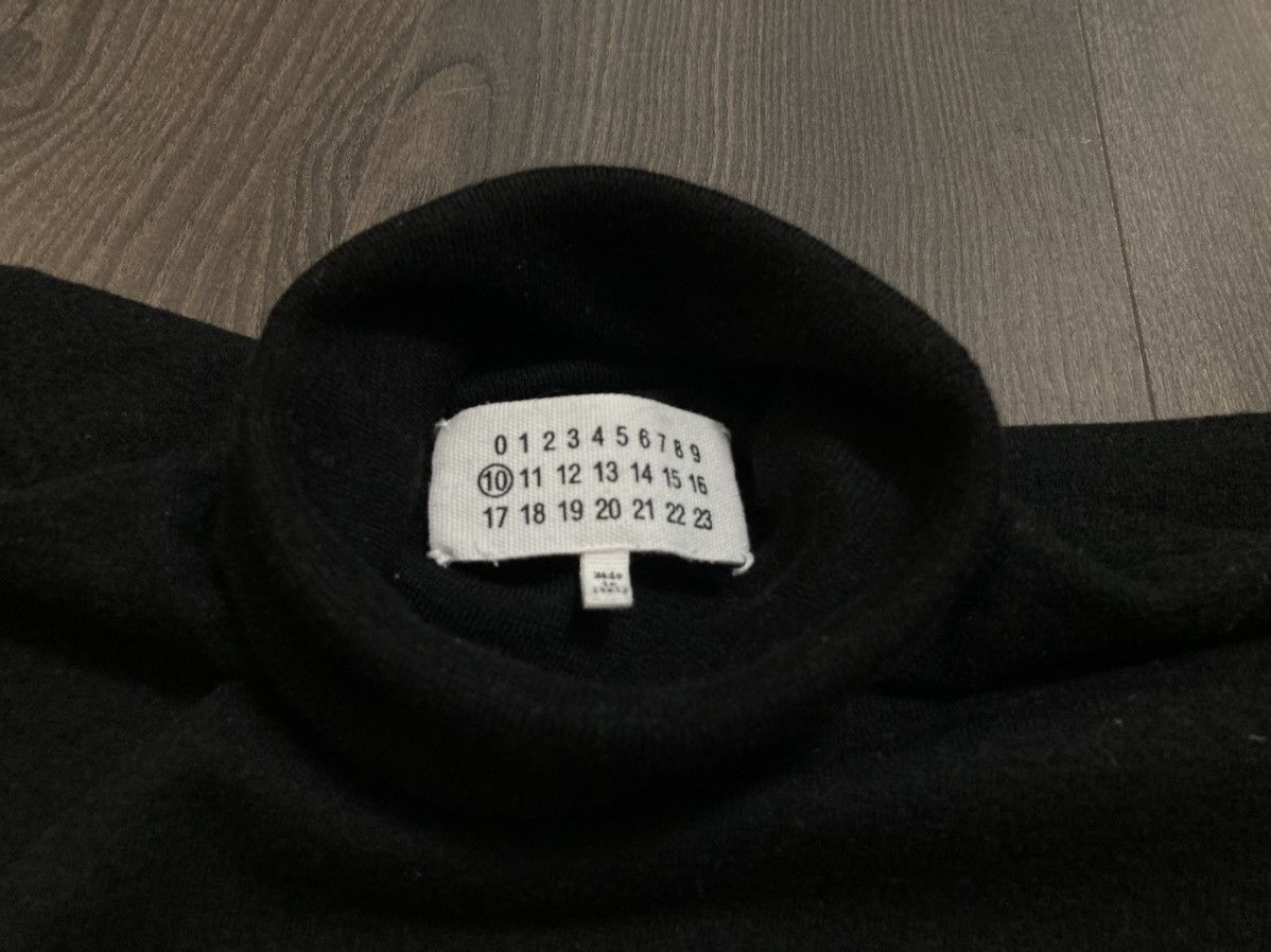 Maison Margiela MAISON MARGIELA Turtleneck Black Wool Sweater Size US S / EU 44-46 / 1 - 9 Thumbnail