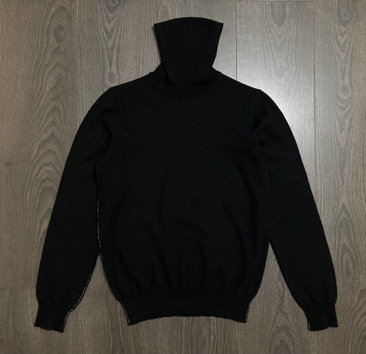 Maison Margiela MAISON MARGIELA Turtleneck Black Wool Sweater Size US S / EU 44-46 / 1 - 2 Thumbnail