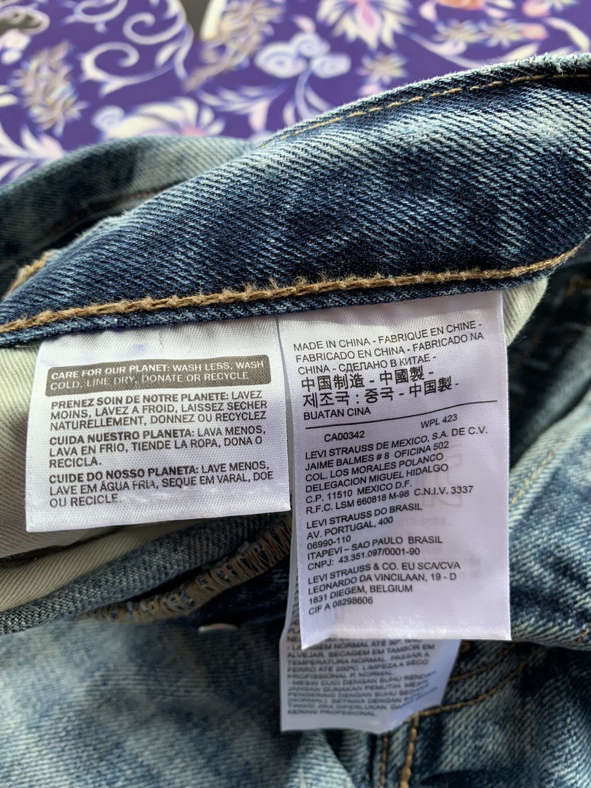 Levi's Levis 501 Faded Wash Denim Size US 33 - 6 Thumbnail