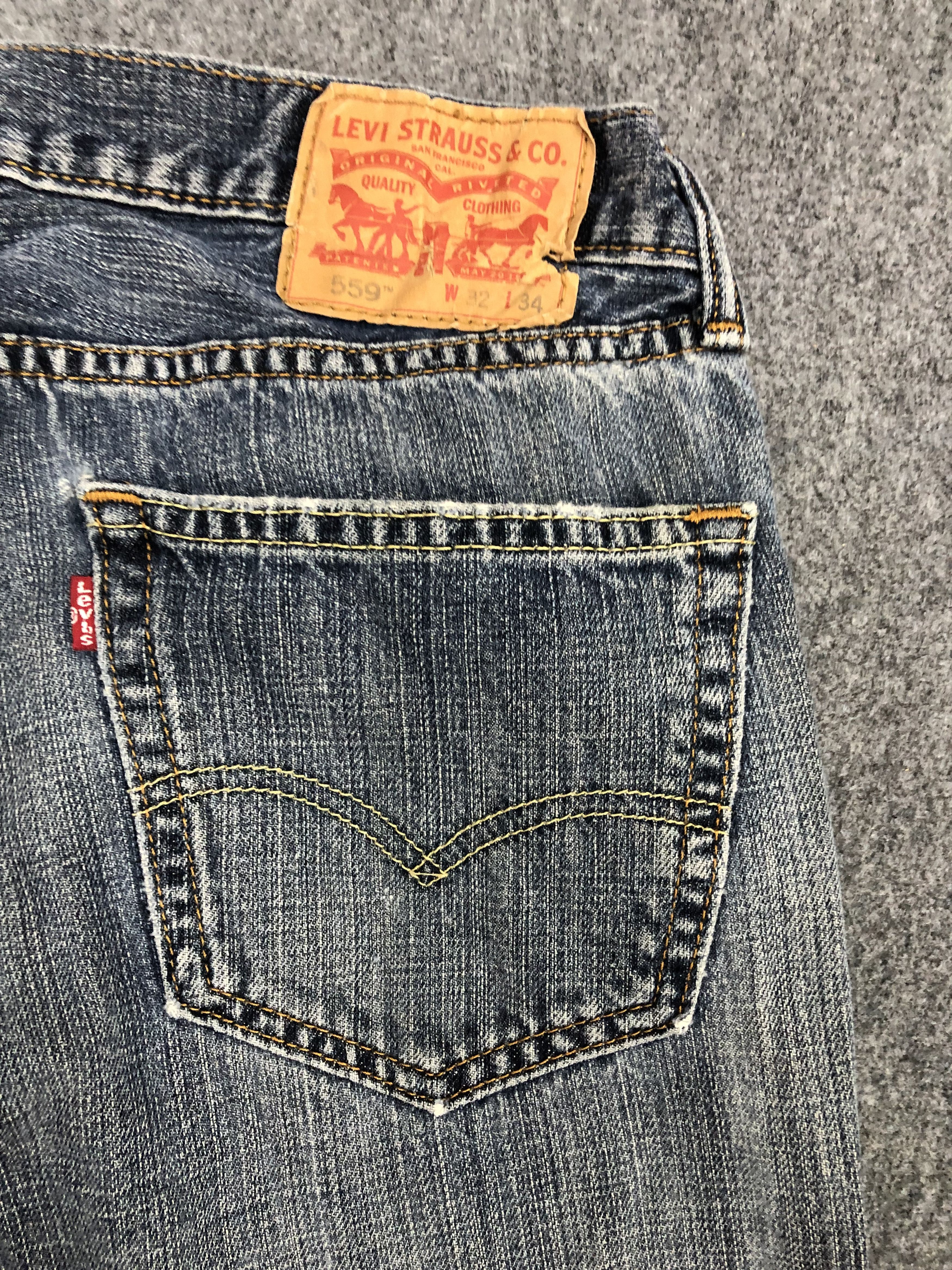 Levi's Vintage Levis 559 Sun Faded Denim DP1073 Size US 32 / EU 48 - 9 Thumbnail