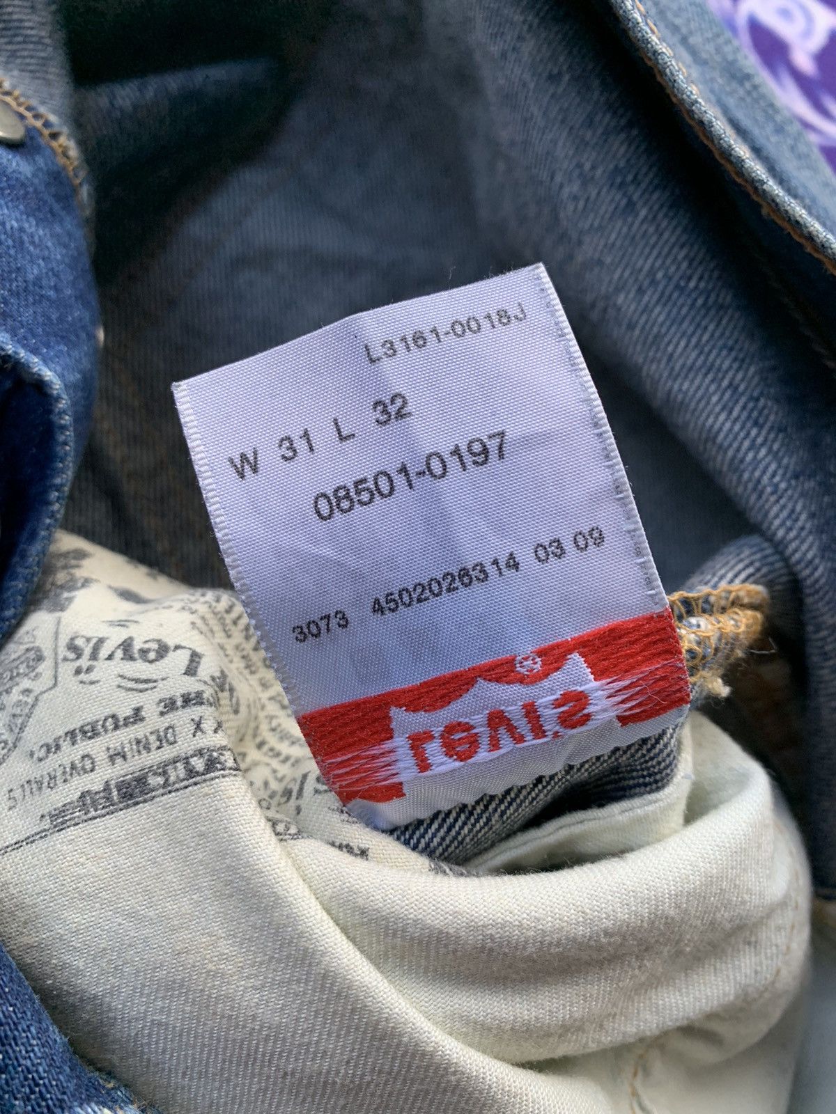 If Six Was Nine Vintage Levis 501 Faded Wash Denim Size US 32 / EU 48 - 7 Thumbnail