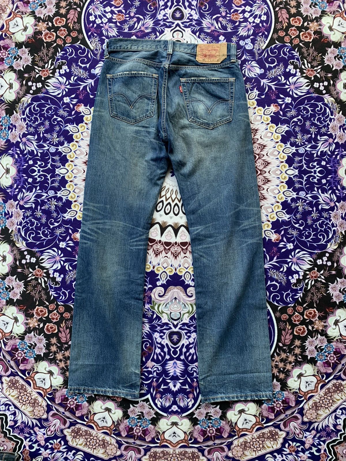If Six Was Nine Vintage Levis 501 Faded Wash Denim Size US 32 / EU 48 - 8 Thumbnail