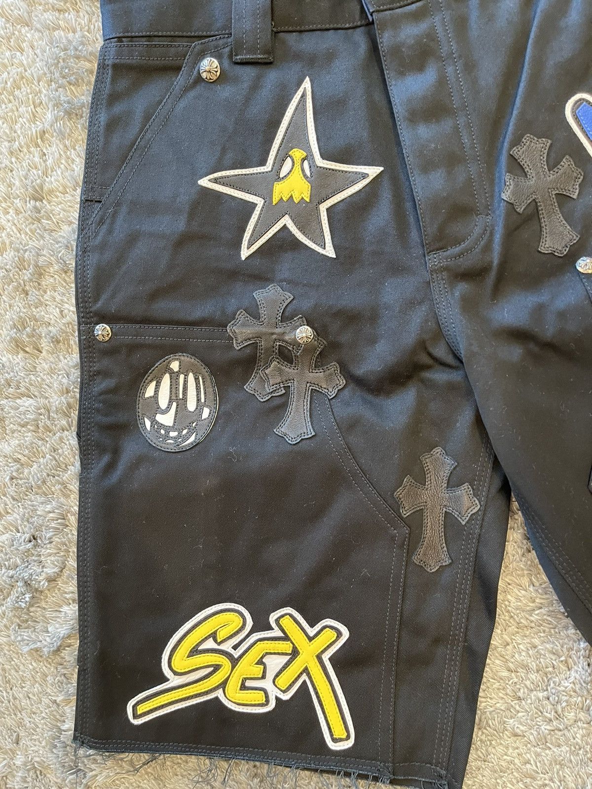 Chrome Hearts Chrome Hearts Mattyboy Patches Short Size US 27 - 4 Thumbnail