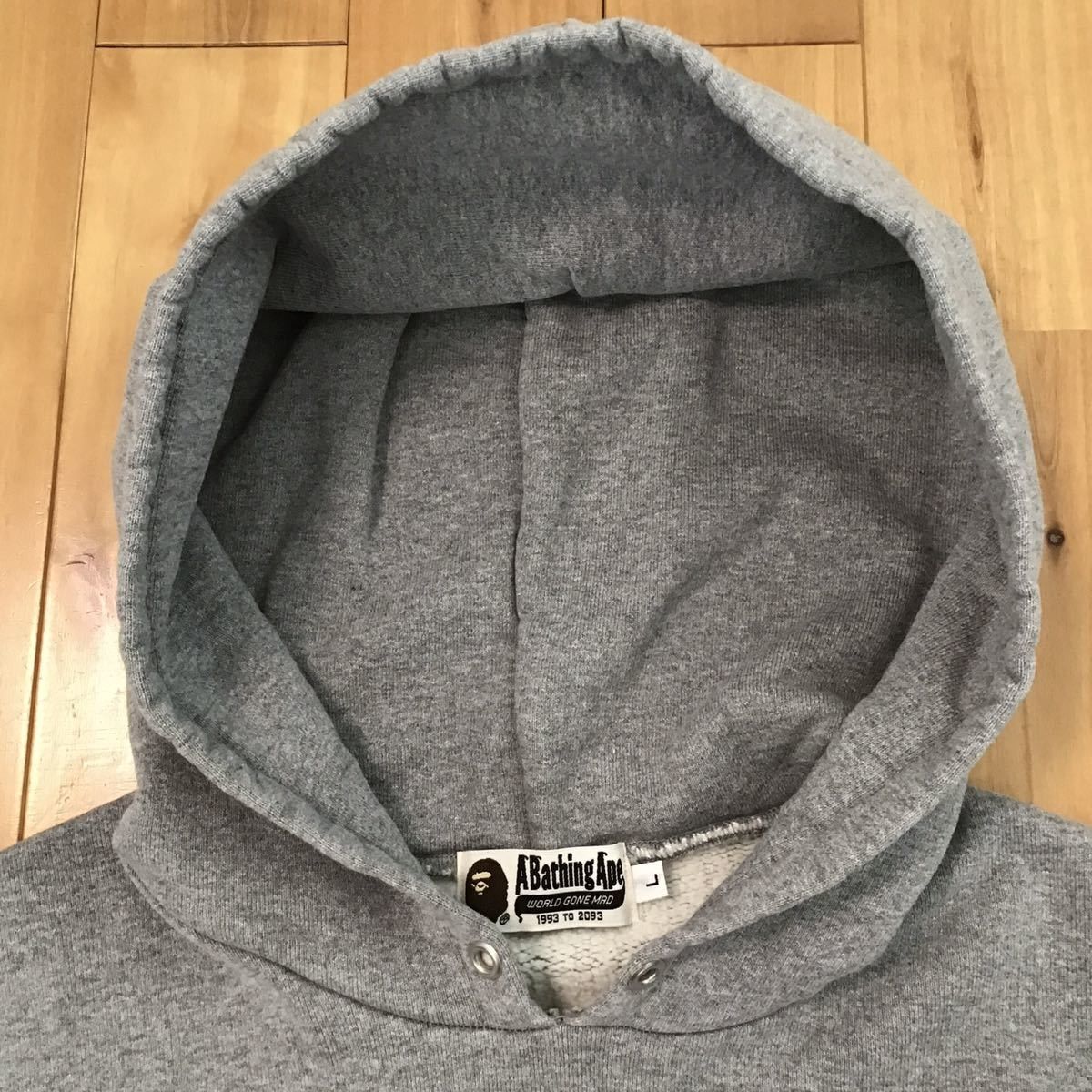 Bape BAPE ABC camo APE logo pullover hoodie gray Size US L / EU 52-54 / 3 - 4 Thumbnail