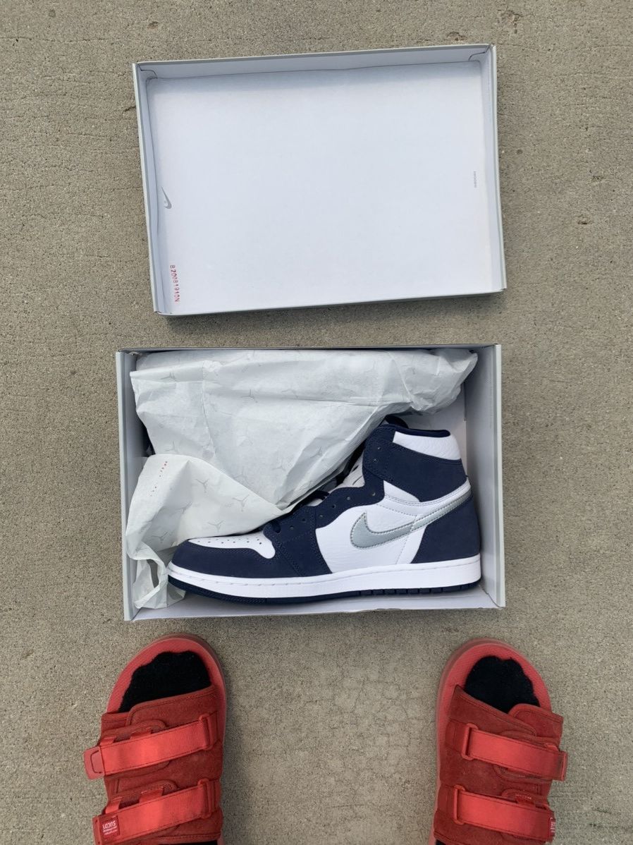 Jordan Brand Nike Jordan 1 Retro COJP Midnight Navy Size US 11.5 / EU 44-45 - 1 Thumbnail