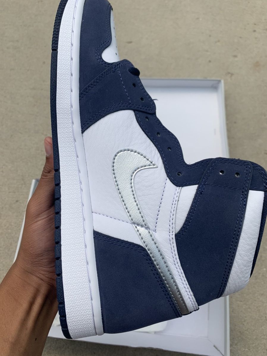 Jordan Brand Nike Jordan 1 Retro COJP Midnight Navy Size US 11.5 / EU 44-45 - 2 Thumbnail