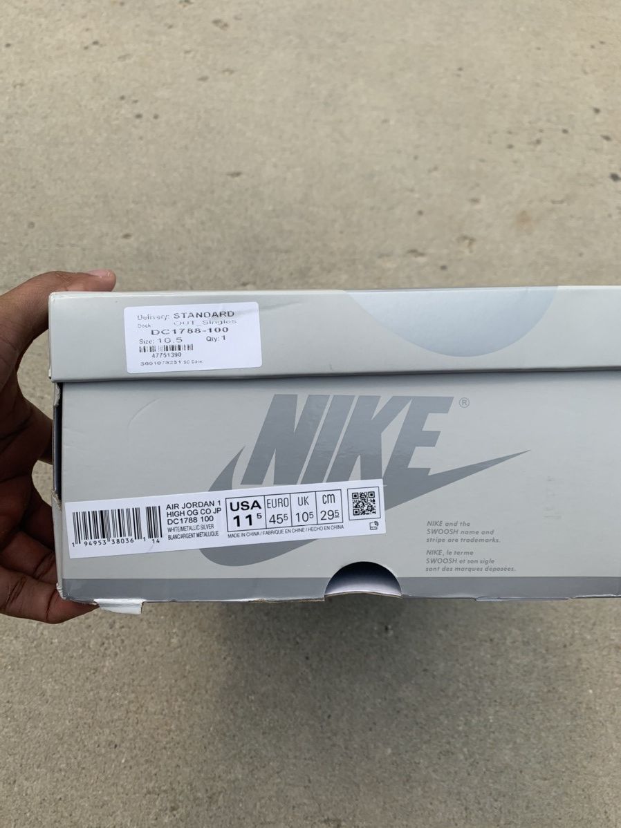 Jordan Brand Nike Jordan 1 Retro COJP Midnight Navy Size US 11.5 / EU 44-45 - 8 Thumbnail