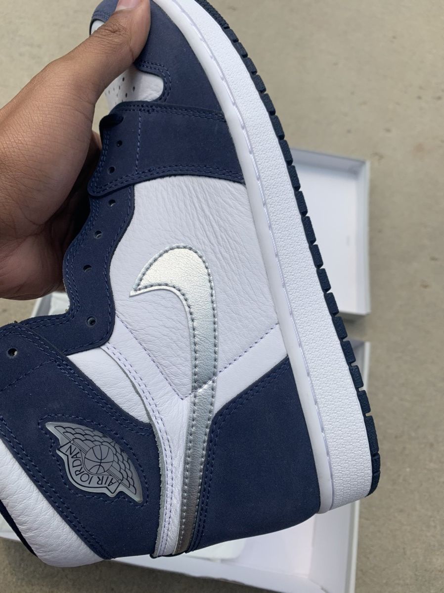 Jordan Brand Nike Jordan 1 Retro COJP Midnight Navy Size US 11.5 / EU 44-45 - 4 Thumbnail
