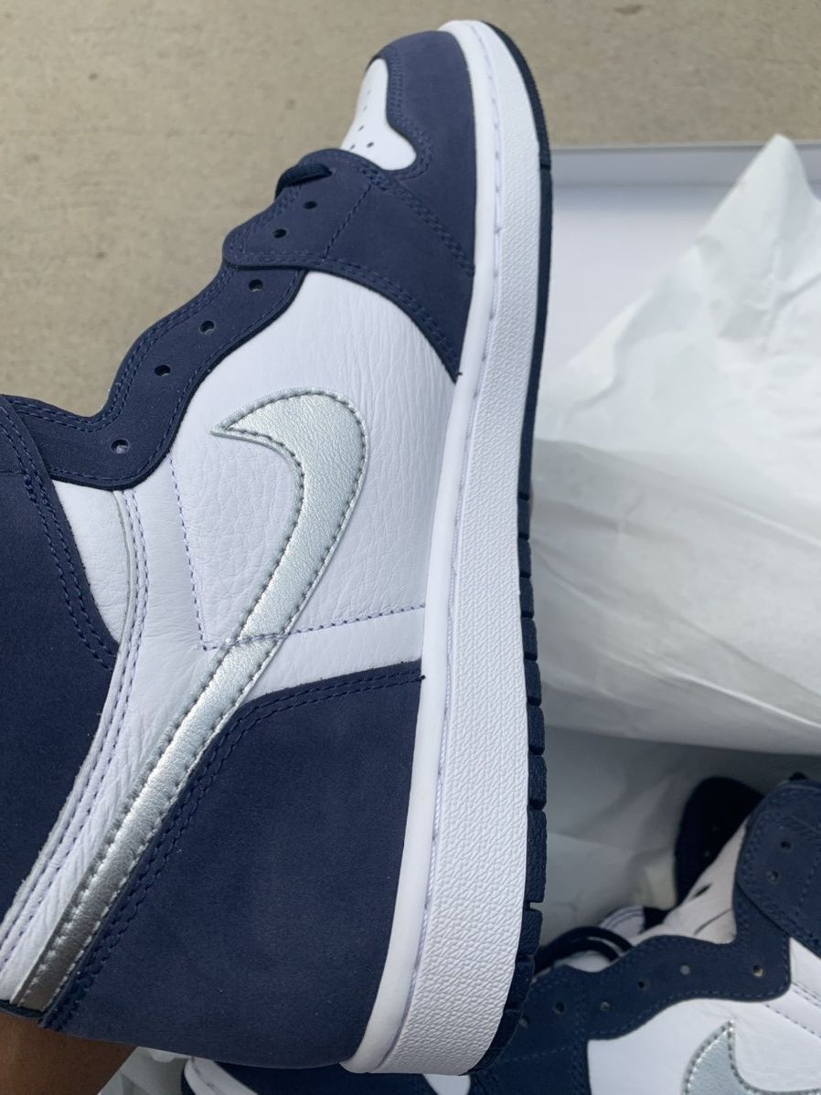 Jordan Brand Nike Jordan 1 Retro COJP Midnight Navy Size US 11.5 / EU 44-45 - 7 Thumbnail