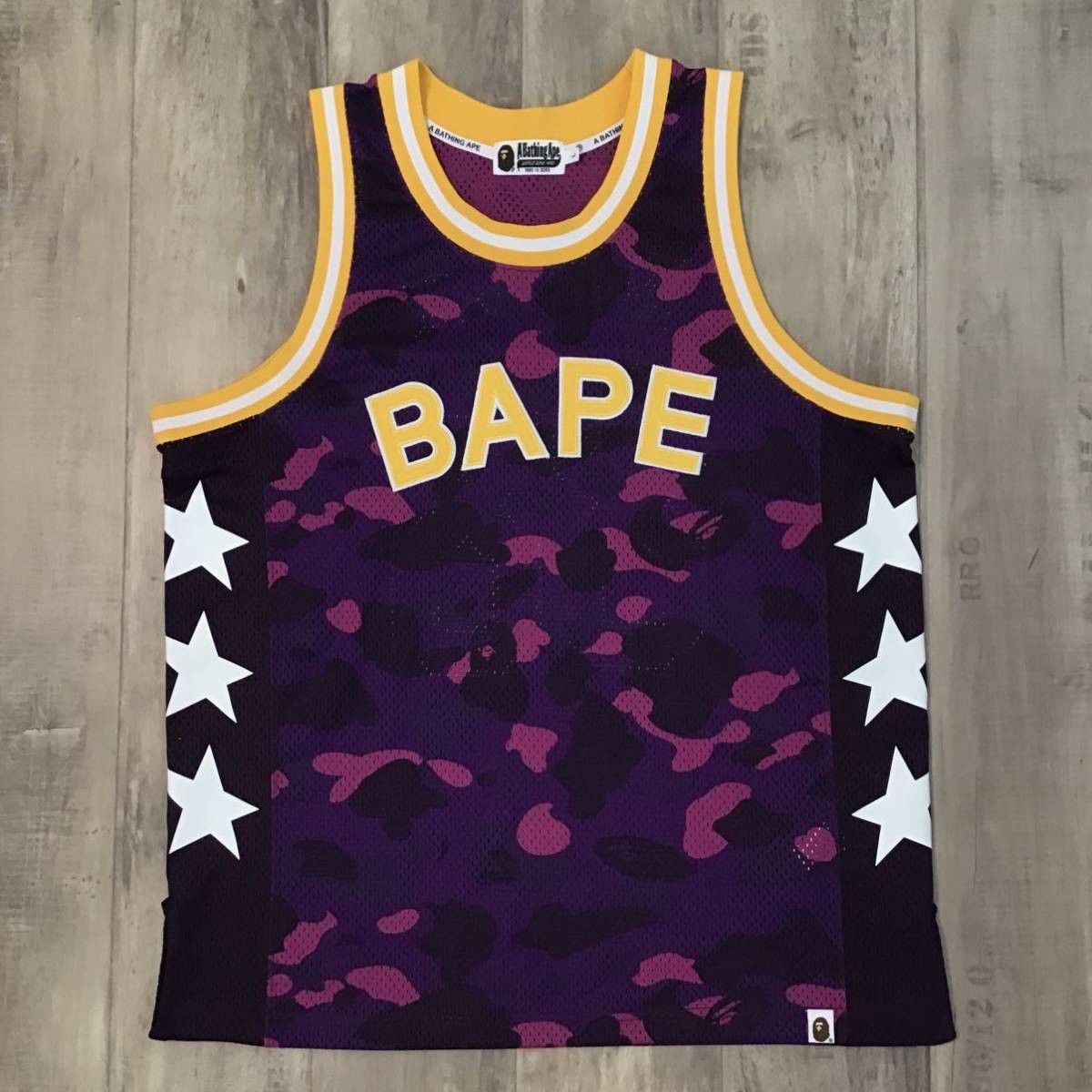 BAPE Basketball Tank Top White