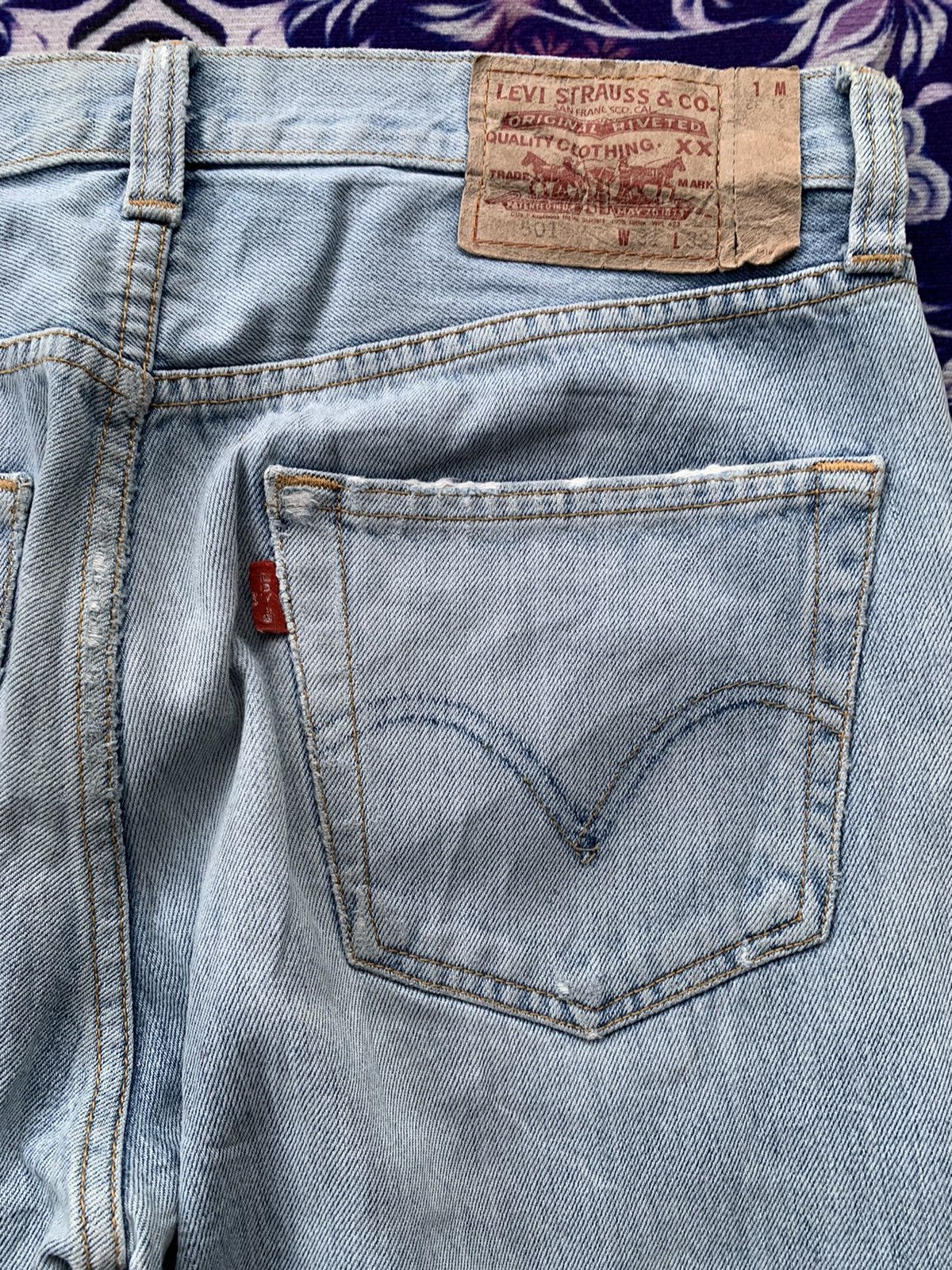 Levi's Vintage Levis 501 Distressed Denim Size US 32 / EU 48 - 13 Thumbnail