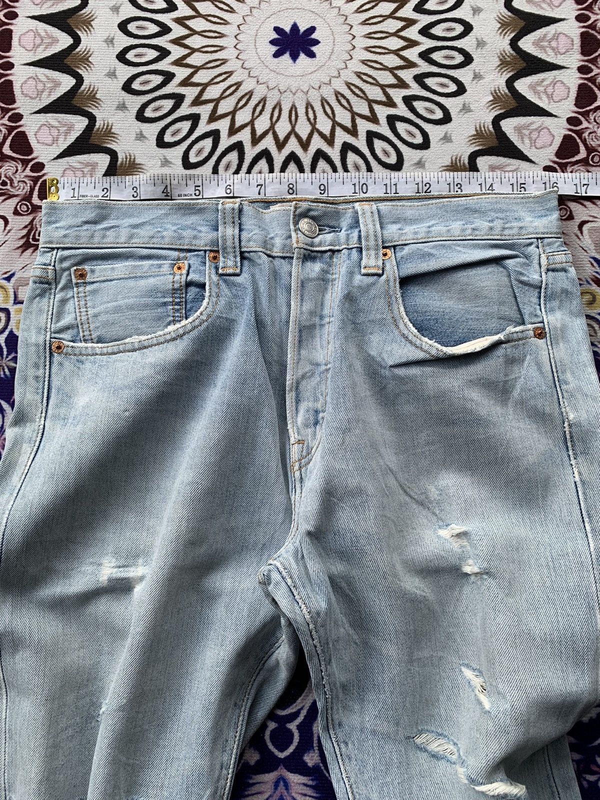 Levi's Vintage Levis 501 Distressed Denim Size US 32 / EU 48 - 16 Thumbnail