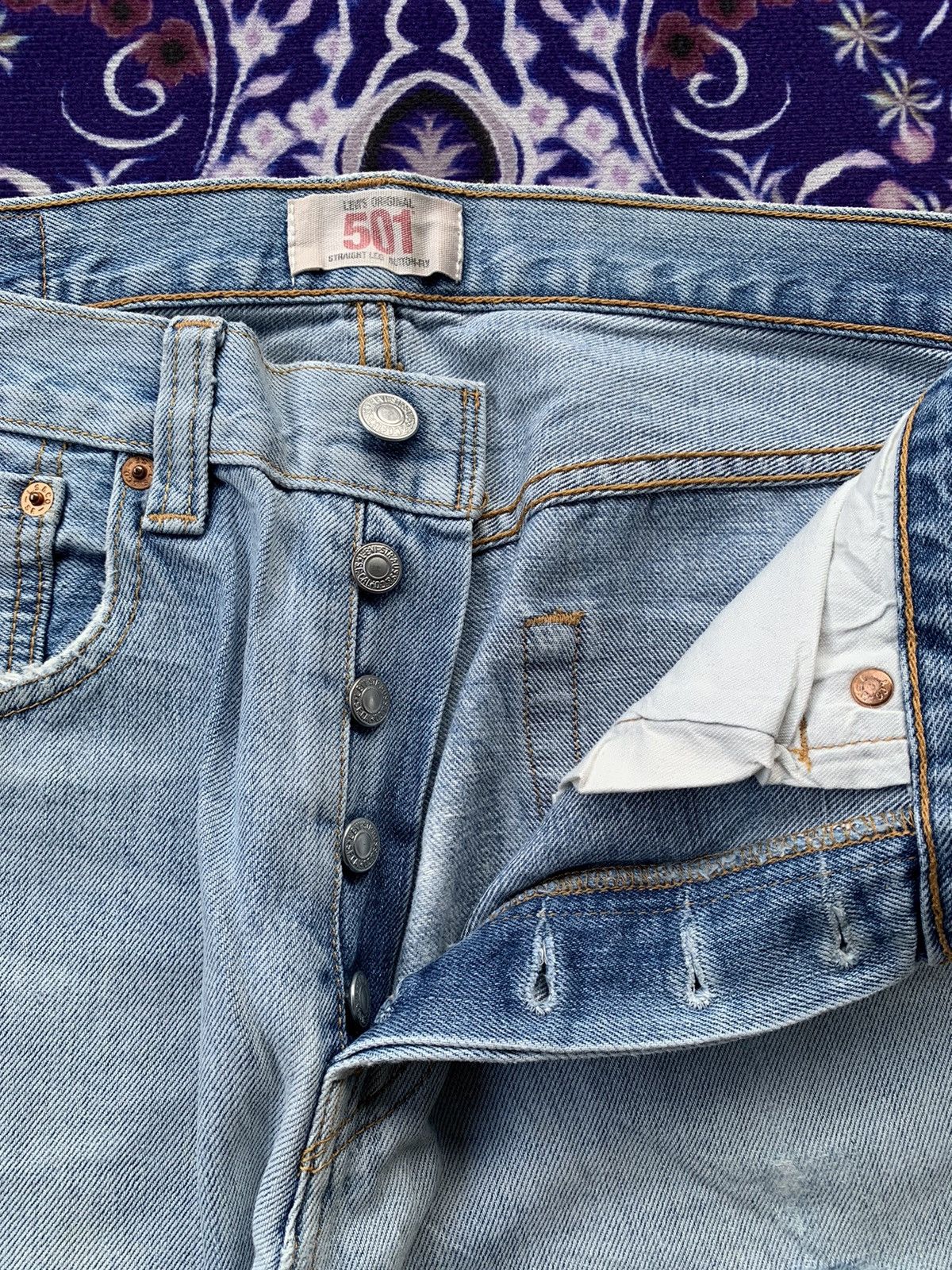 Levi's Vintage Levis 501 Distressed Denim Size US 32 / EU 48 - 5 Thumbnail