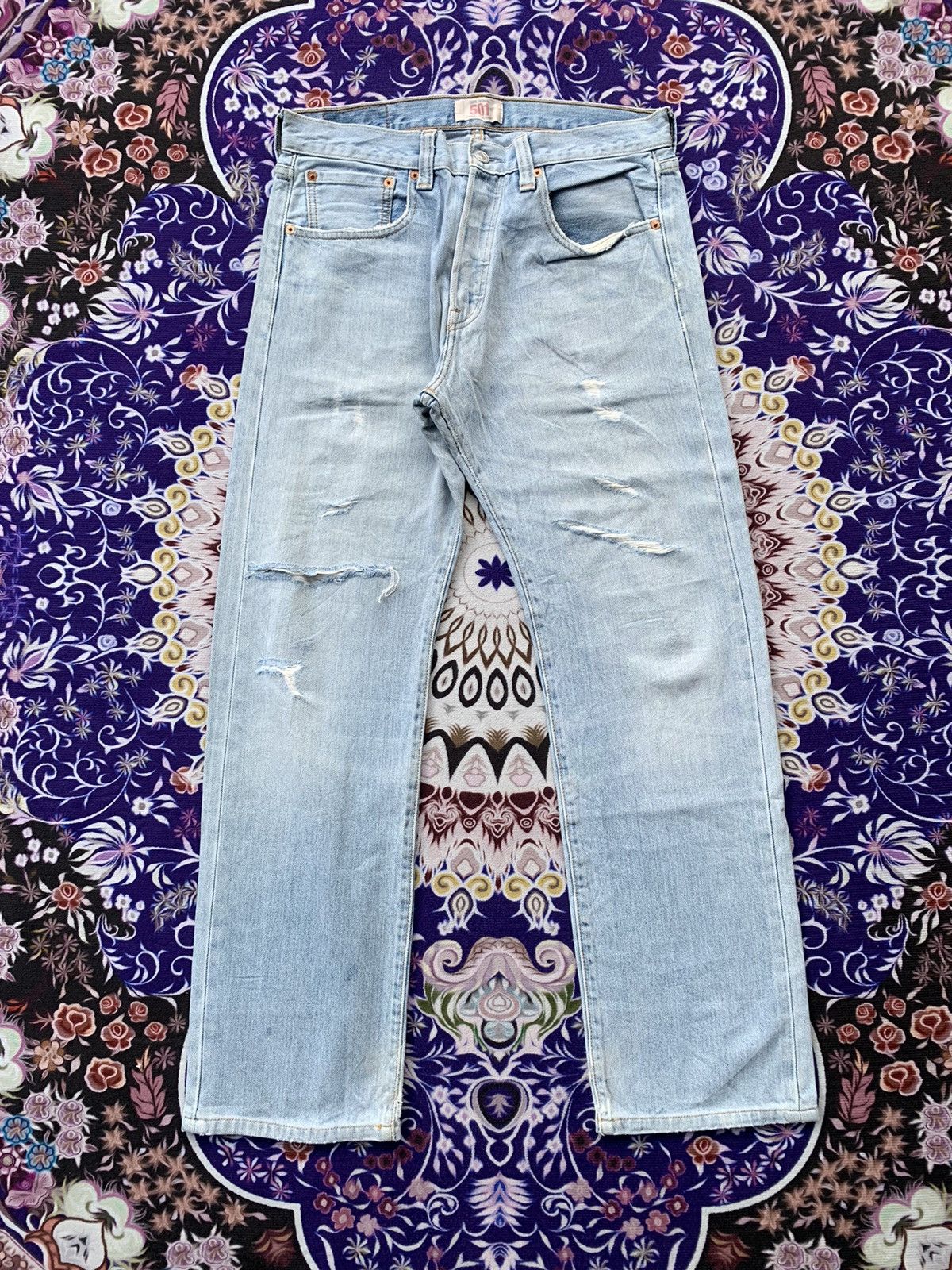 Levi's Vintage Levis 501 Distressed Denim Size US 32 / EU 48 - 1 Thumbnail