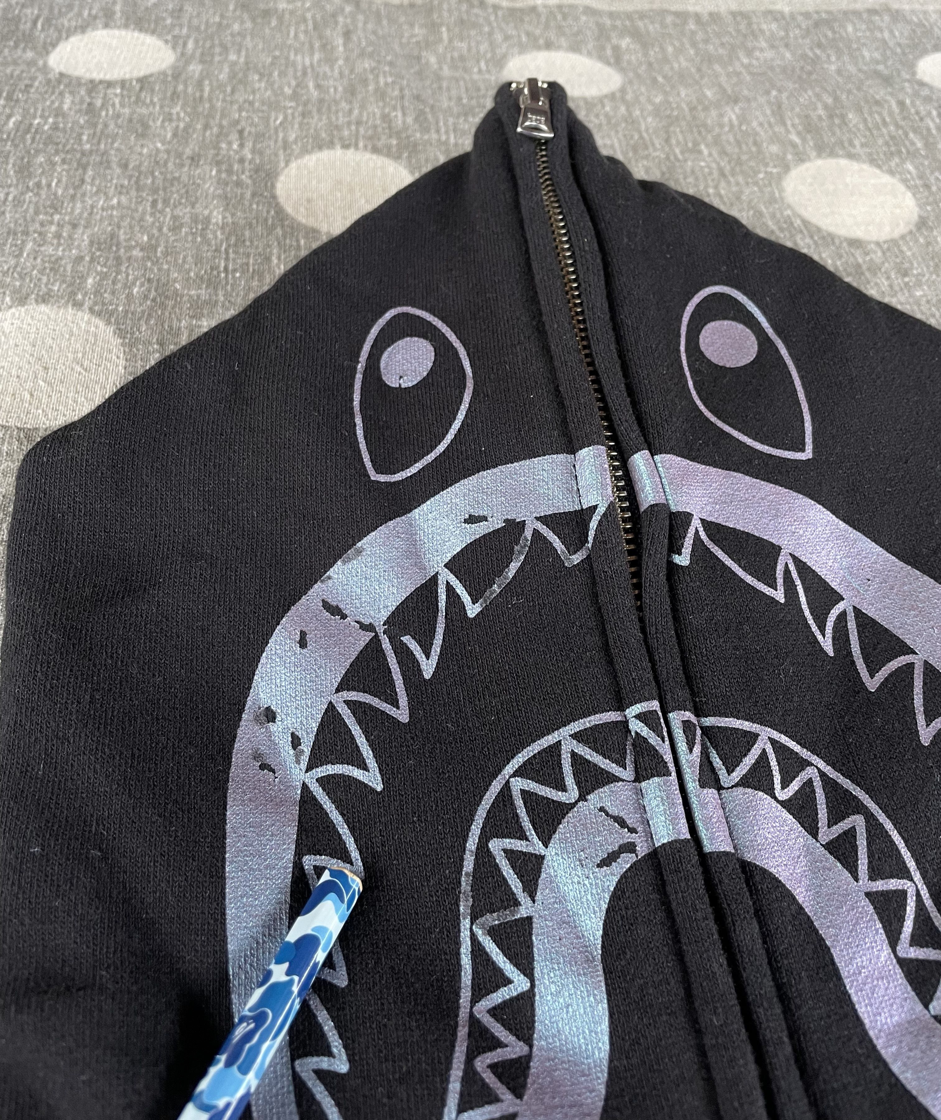 Bape Space Camo Shark Full Zip Hoodie Size S / US 4 / IT 40 - 14 Thumbnail