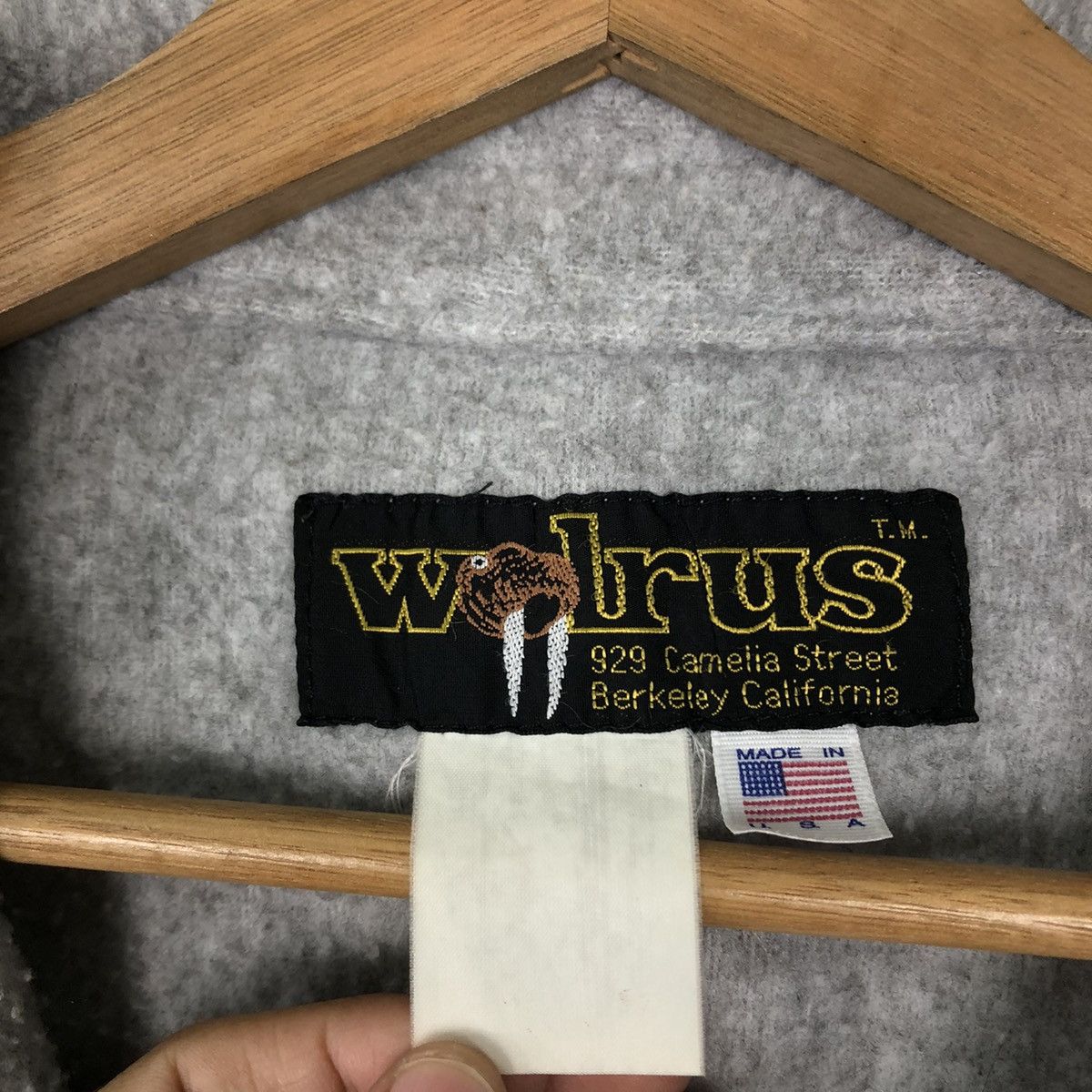 Japanese Brand VINTAGE FLEECE JACKET WOLRUS MADE IN USA WINTER WEAR Size US M / EU 48-50 / 2 - 10 Thumbnail
