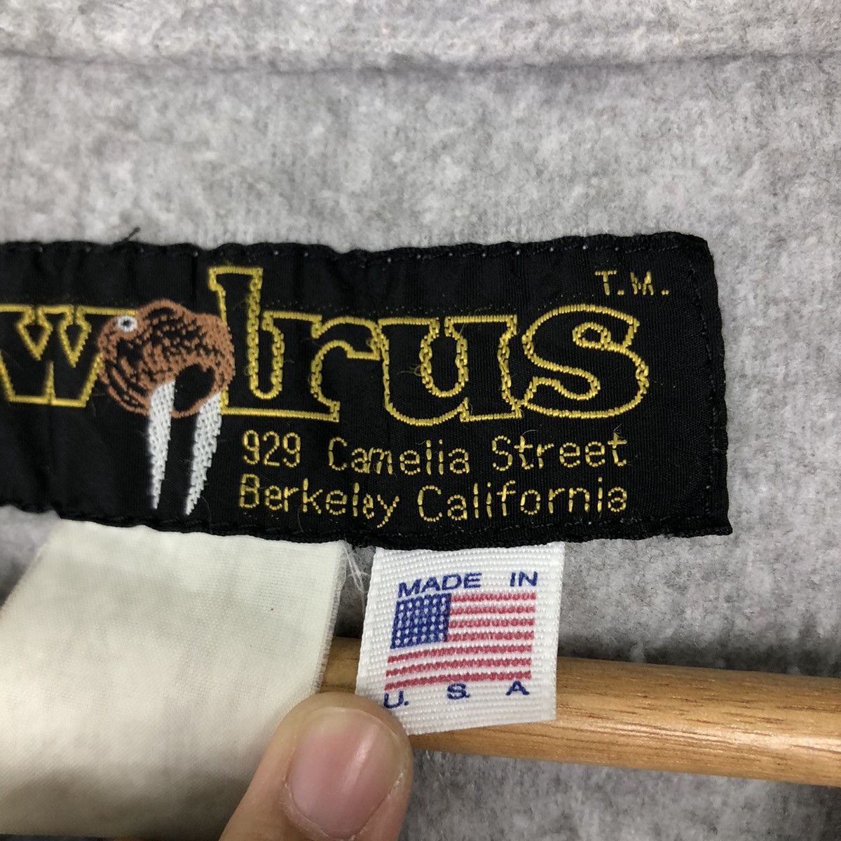 Japanese Brand VINTAGE FLEECE JACKET WOLRUS MADE IN USA WINTER WEAR Size US M / EU 48-50 / 2 - 11 Thumbnail